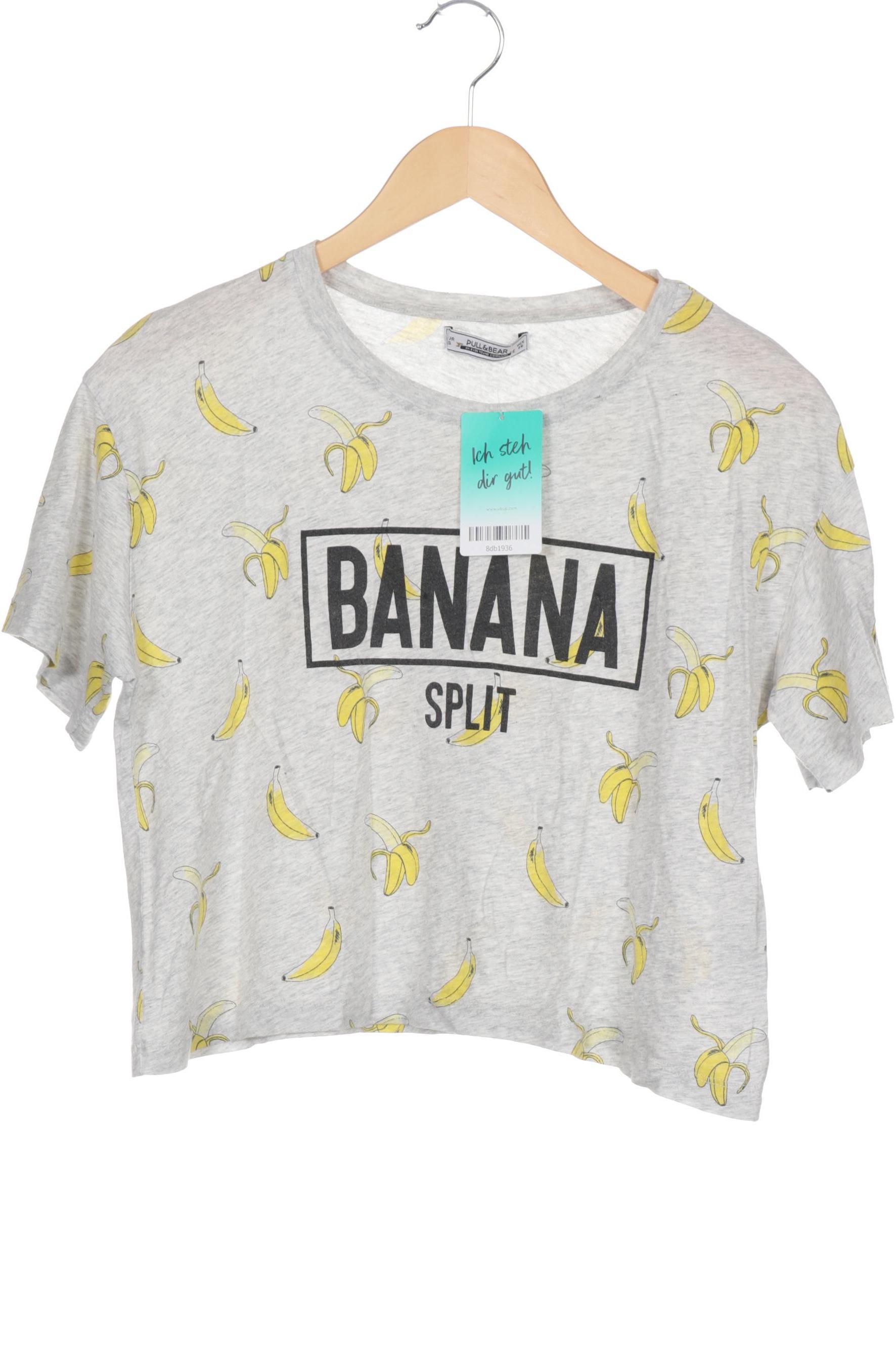 

Pull & Bear Damen T-Shirt, grau, Gr.