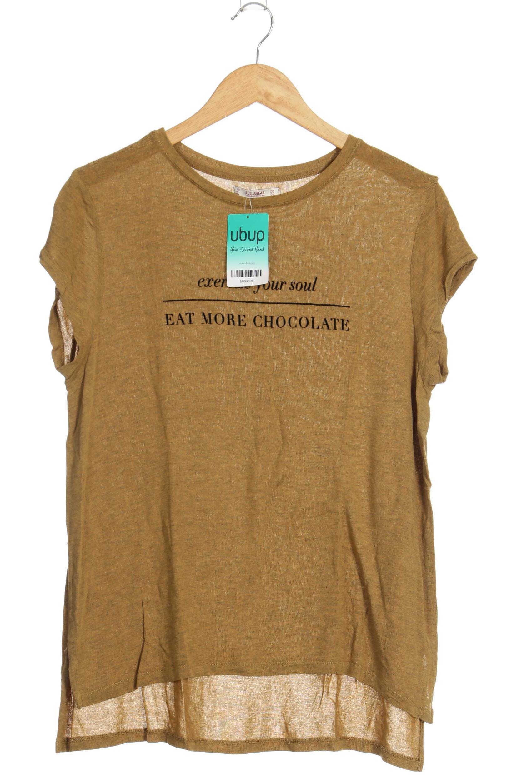 

Pull & Bear Damen T-Shirt, braun, Gr.