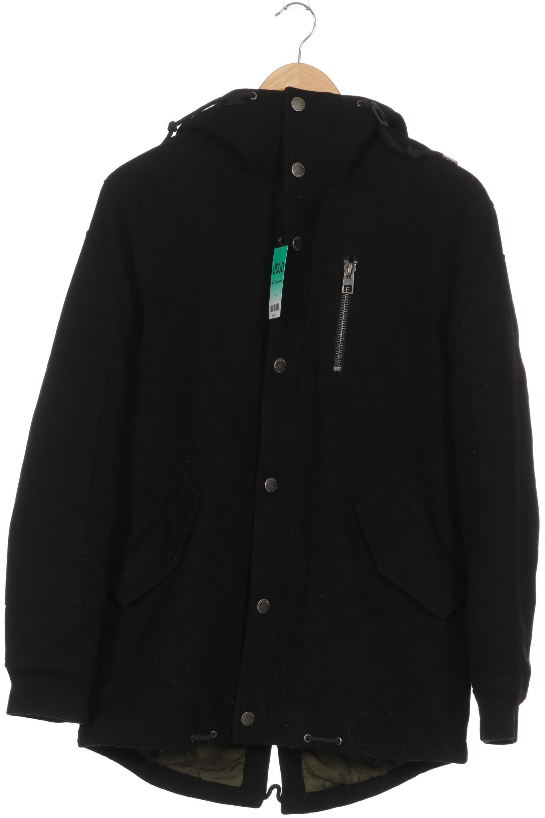 Thumbnail - Pull &amp; Bear Herren Mantel, schwarz, Gr.