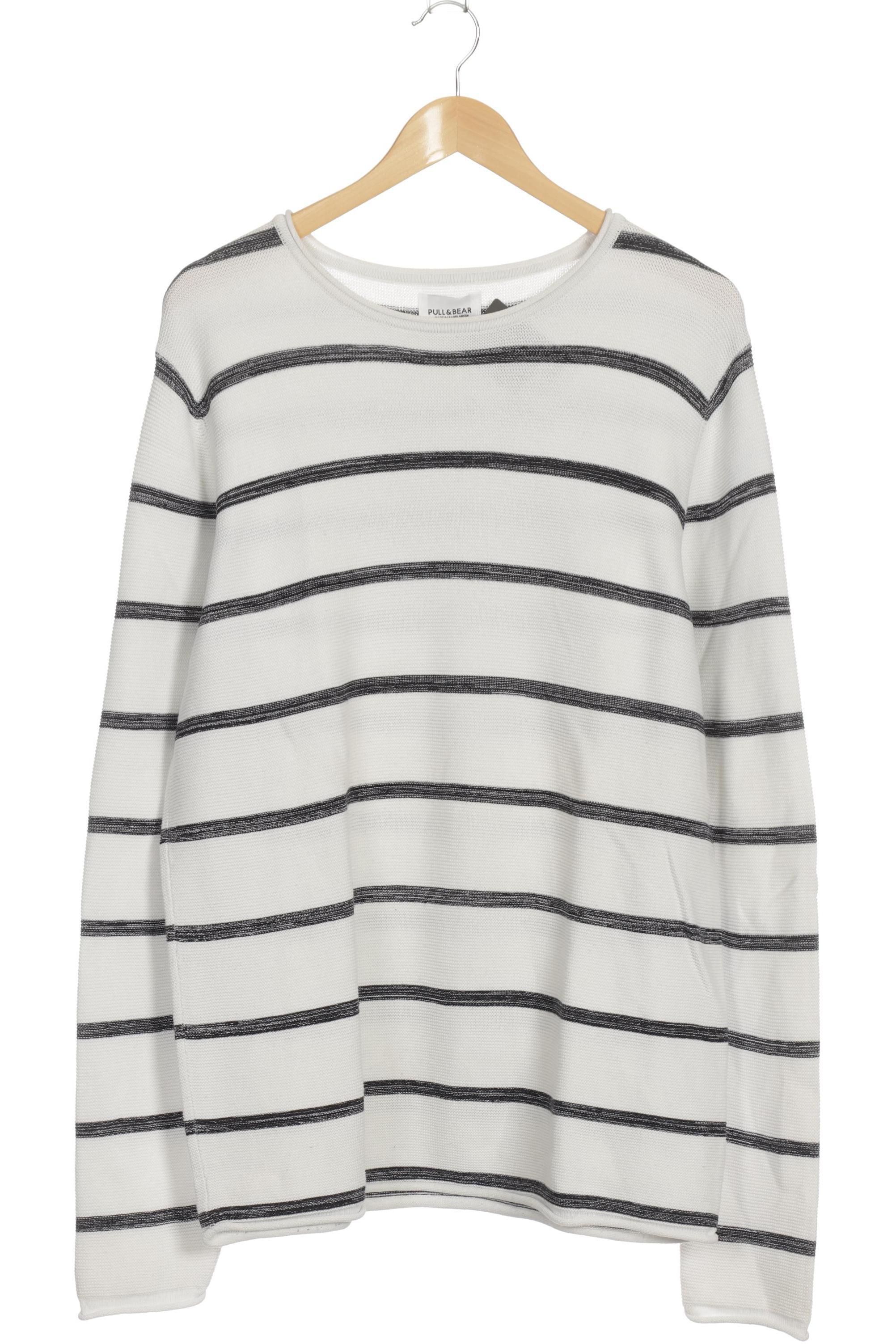 

Pull & Bear Herren Pullover, weiß, Gr.