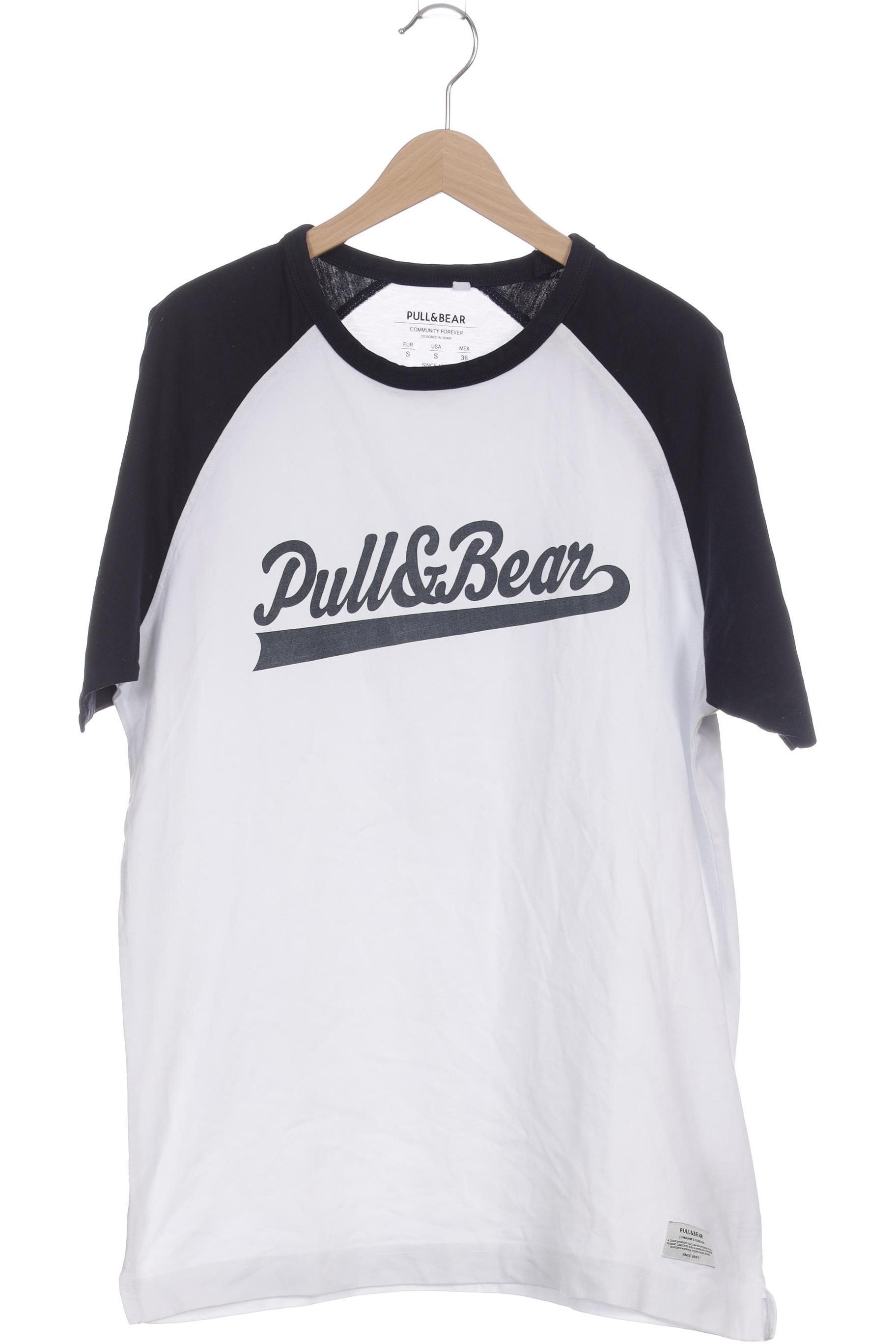 Thumbnail - Pull &amp; Bear Herren T-Shirt, weiß, Gr.