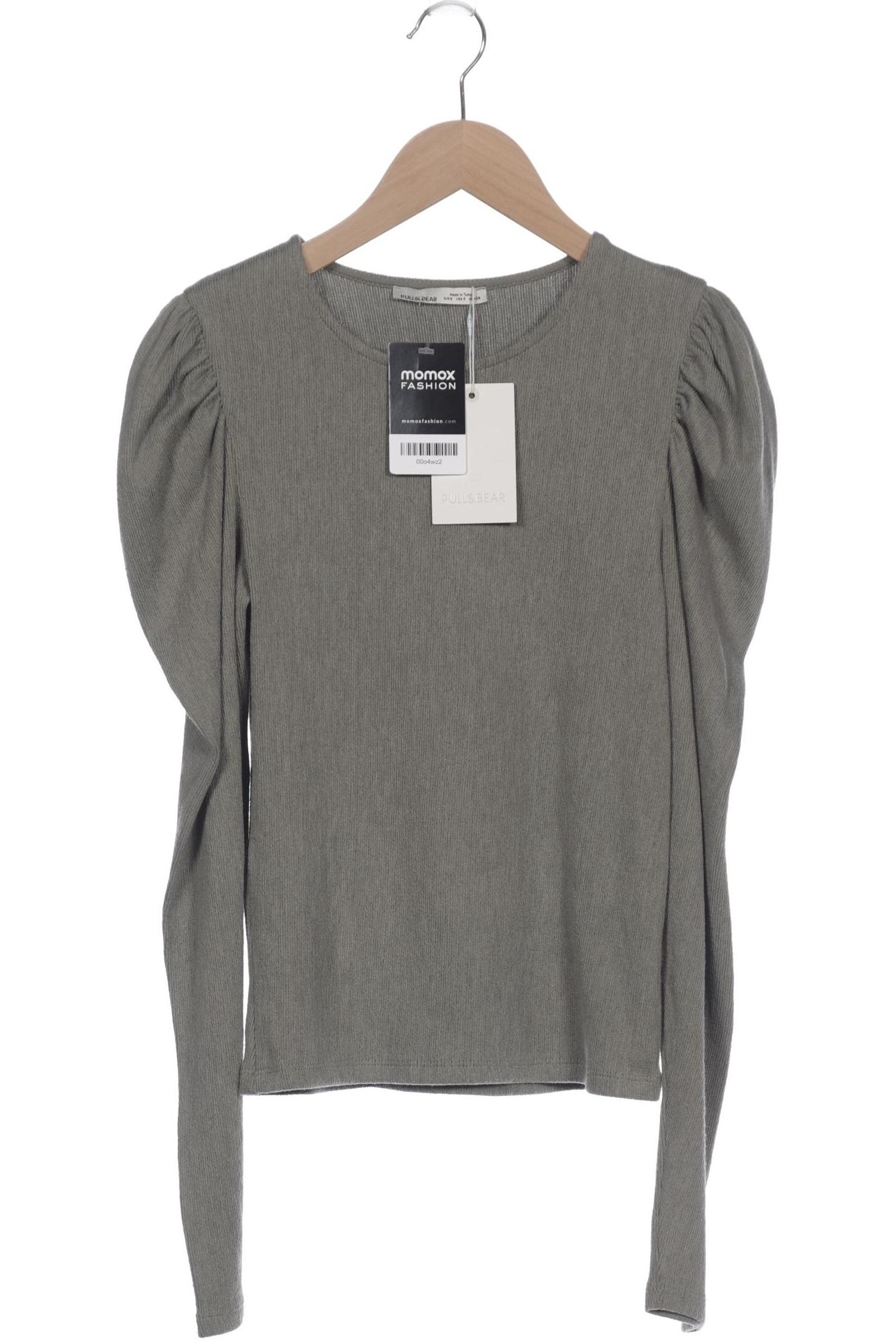 

Pull & Bear Damen Langarmshirt, grün, Gr. 36