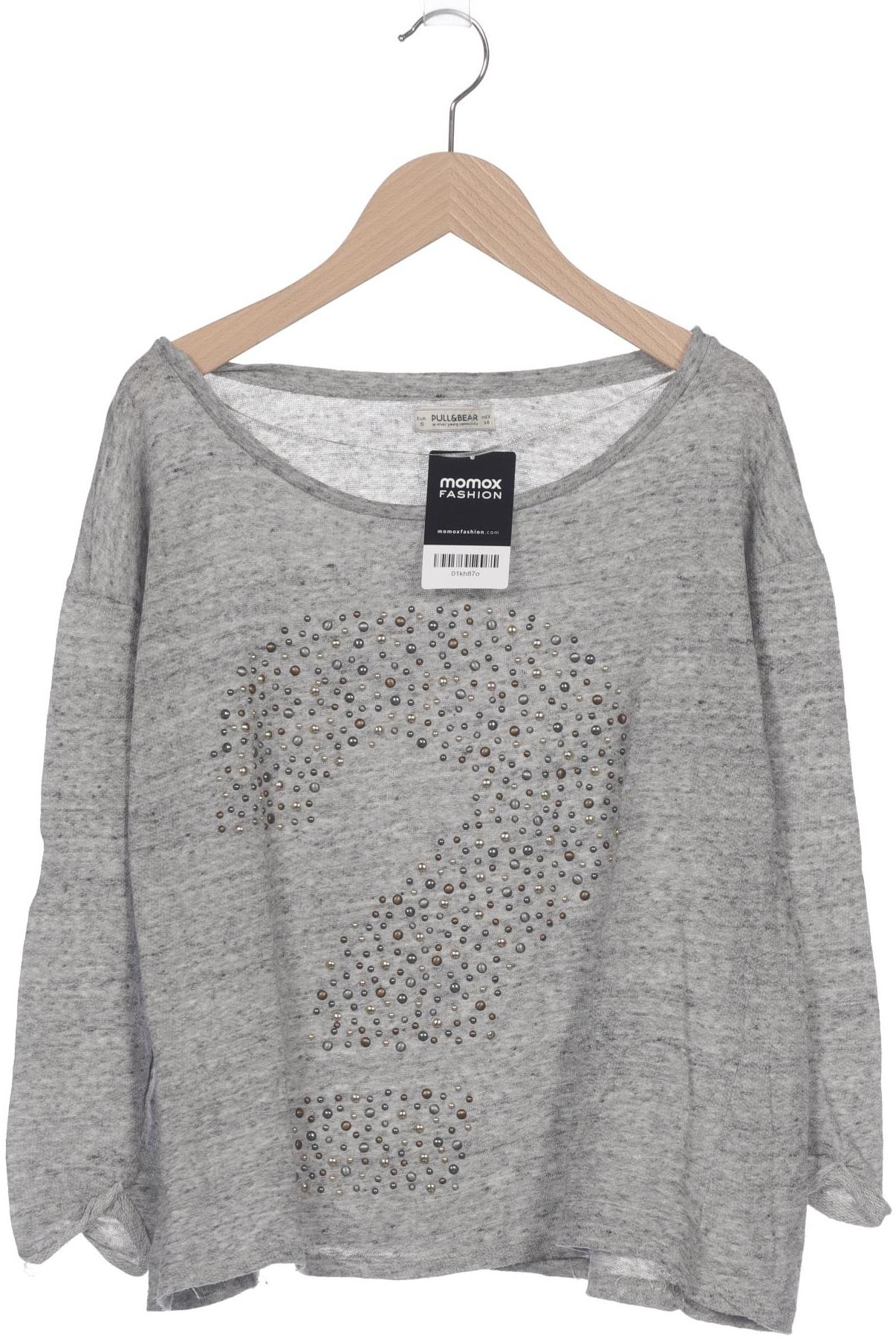 

Pull & Bear Damen Langarmshirt, grau, Gr. 36
