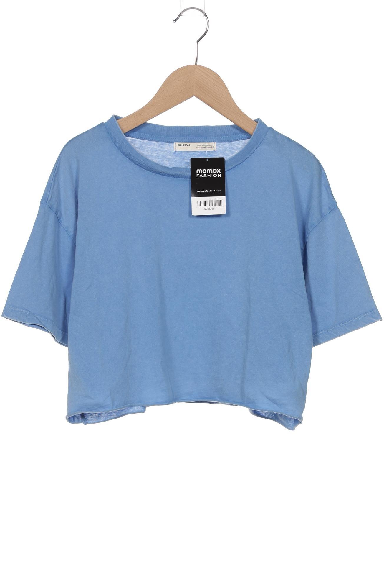 

Pull & Bear Damen T-Shirt, blau, Gr. 38