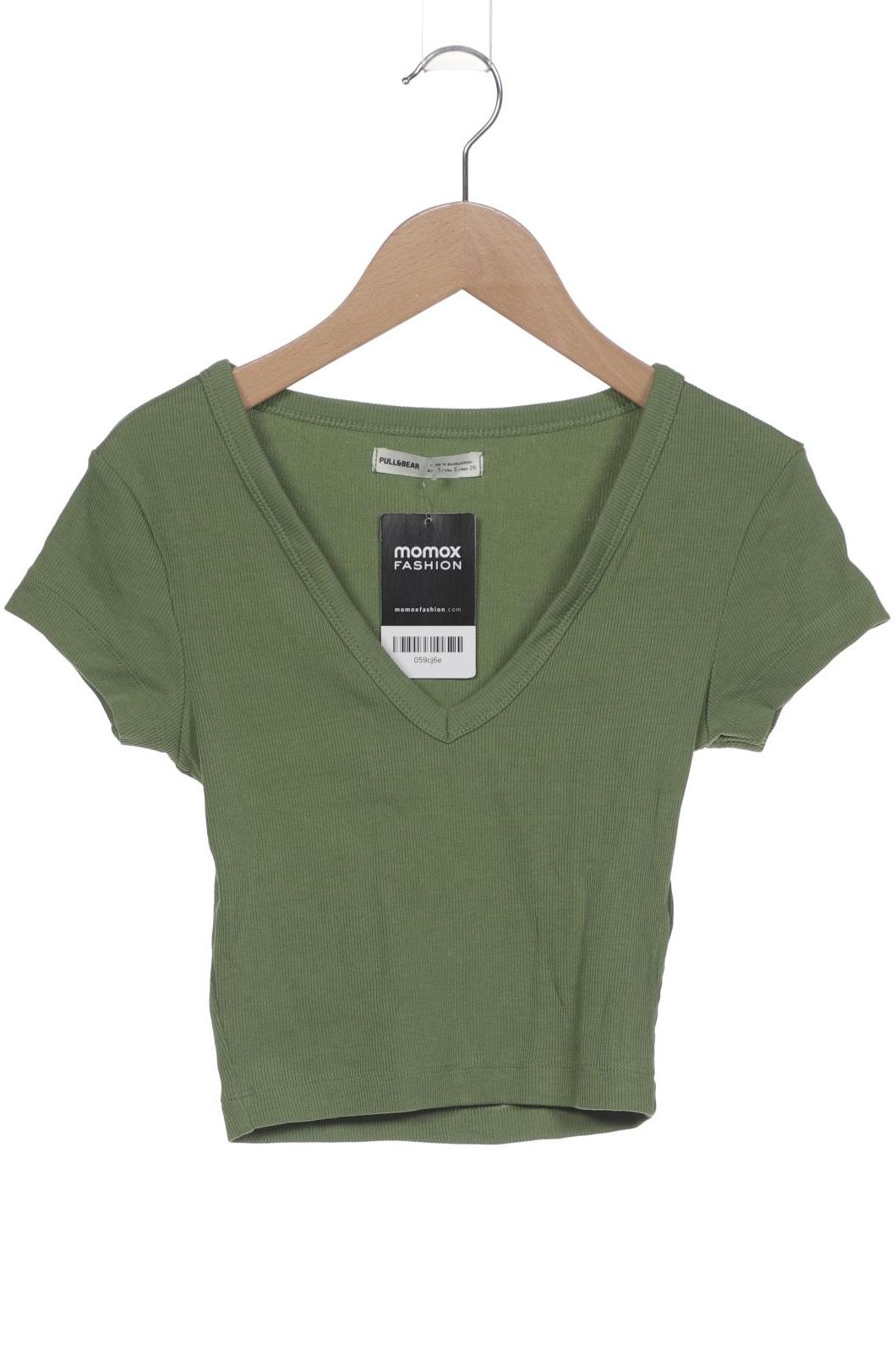 

Pull & Bear Damen T-Shirt, grün, Gr. 36