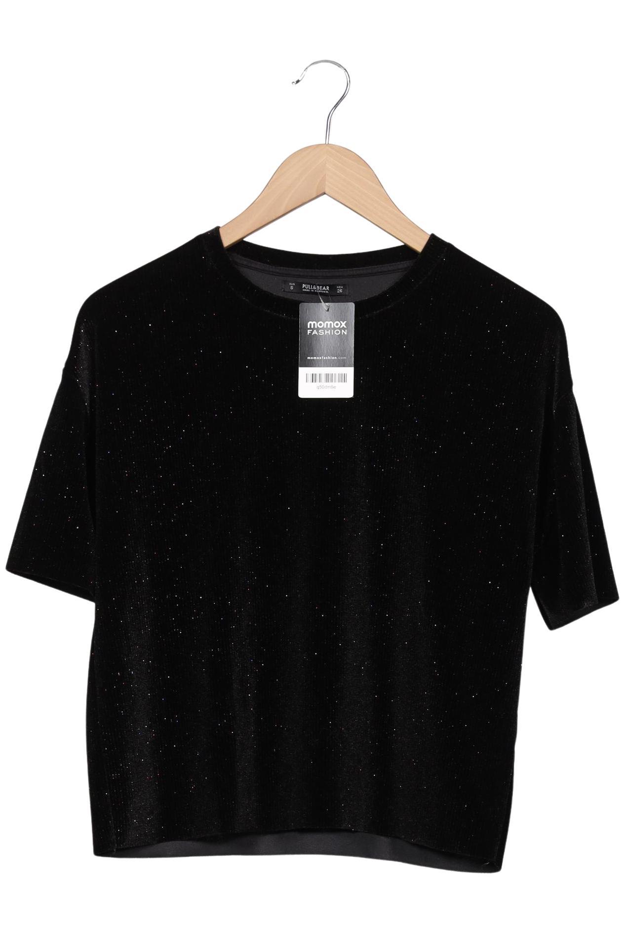 

Pull & Bear Damen T-Shirt, schwarz, Gr. 36