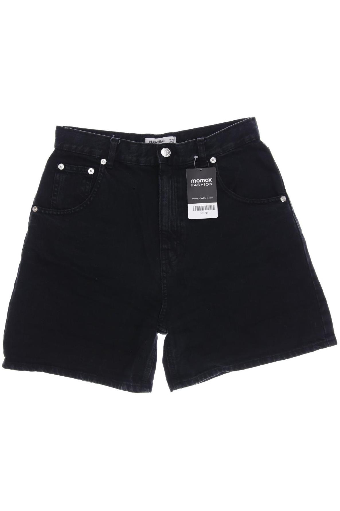 

Pull & Bear Damen Shorts, schwarz, Gr. 36