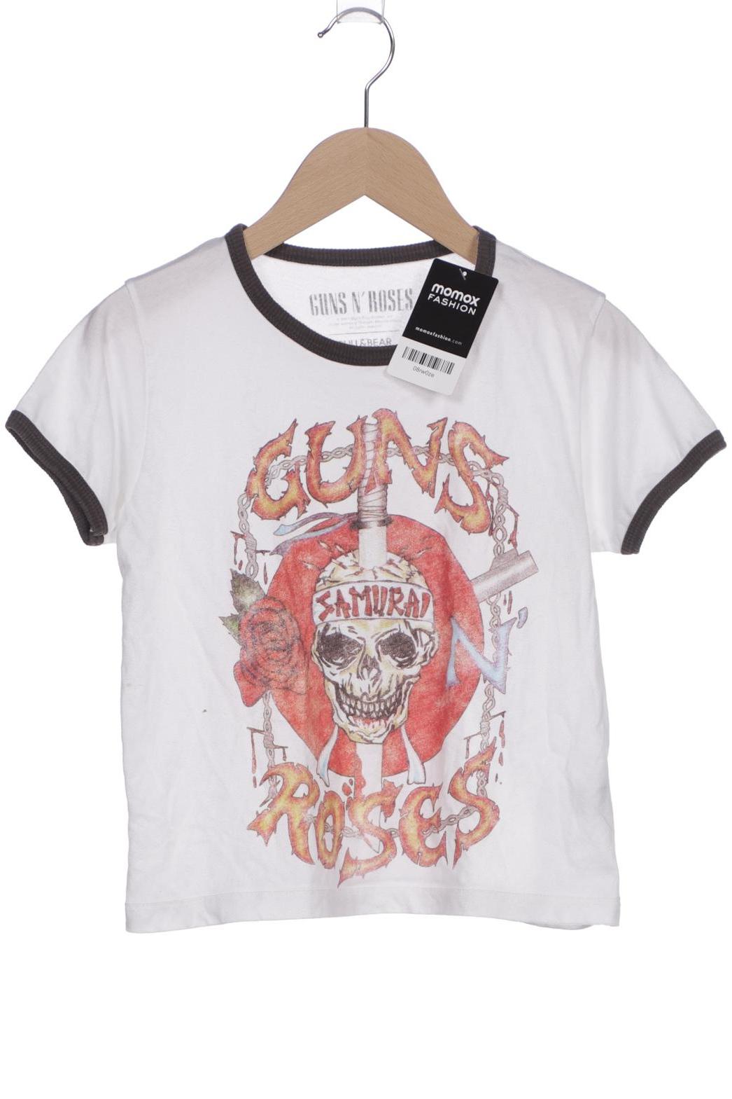 

Pull & Bear Damen T-Shirt, weiß, Gr. 36