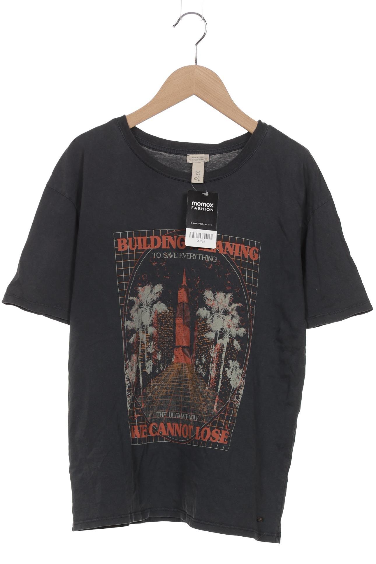 

Pull & Bear Damen T-Shirt, grau, Gr. 36