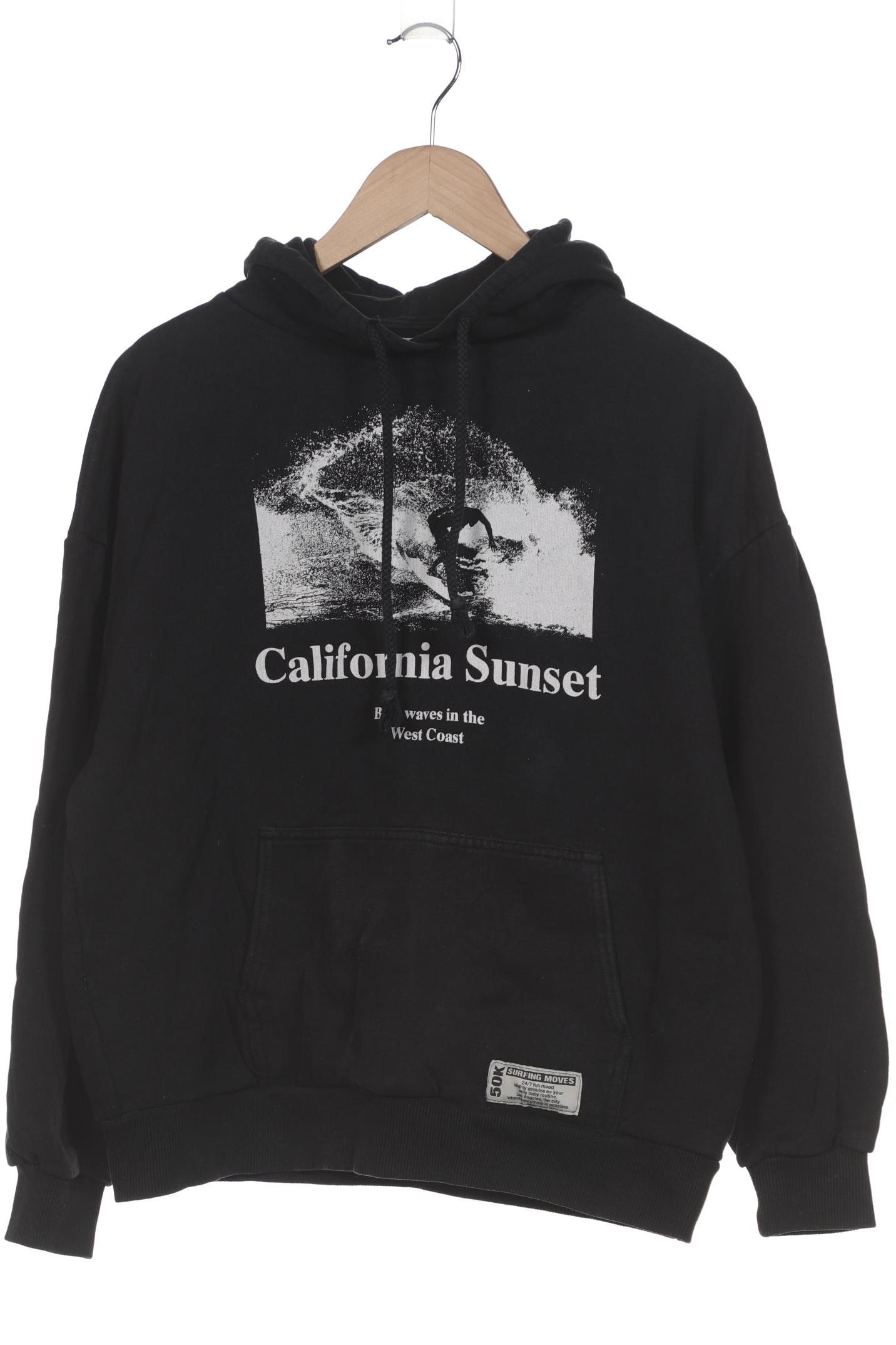 

Pull & Bear Damen Kapuzenpullover, schwarz, Gr. 36