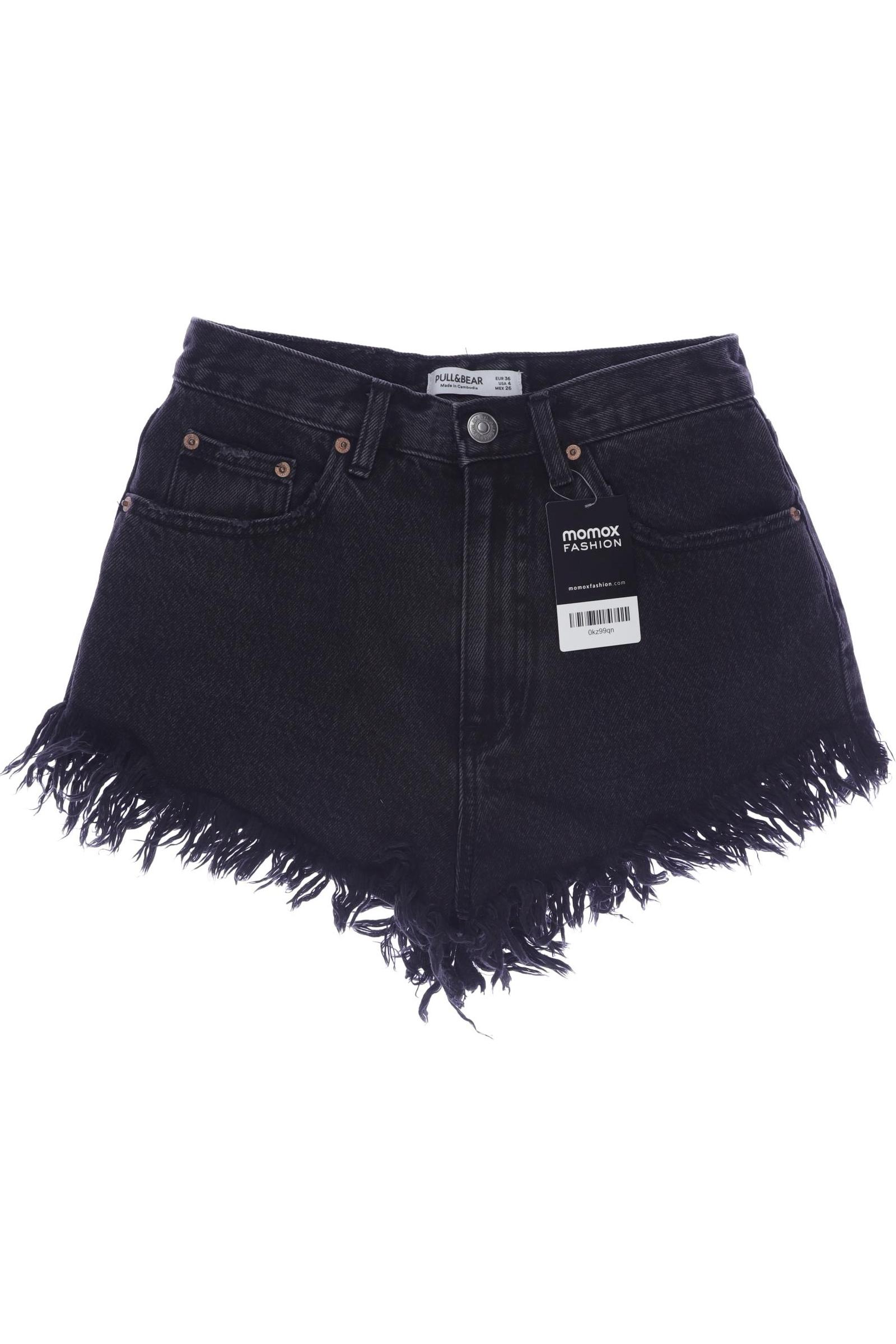 

Pull & Bear Damen Shorts, schwarz, Gr. 36