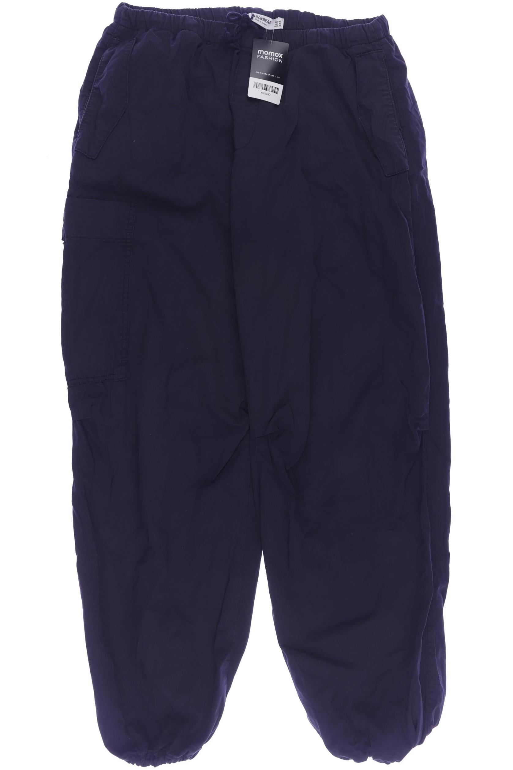 

Pull & Bear Damen Stoffhose, marineblau, Gr. 0