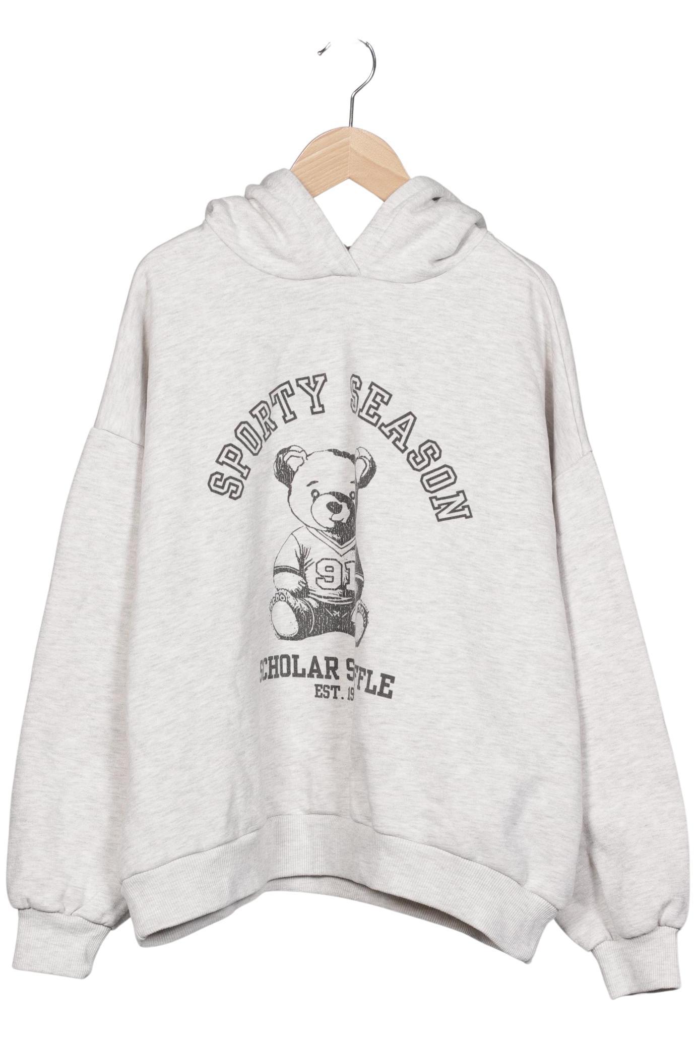 

Pull & Bear Damen Kapuzenpullover, grau, Gr. 42