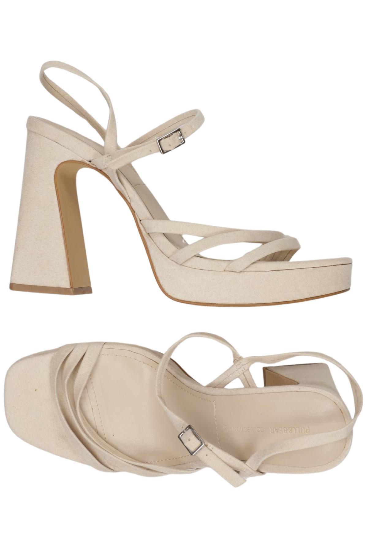 

Pull & Bear Damen Sandale, beige, Gr. 39
