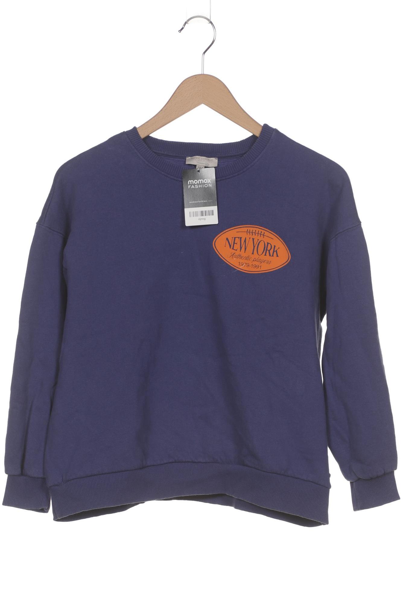 

Pull & Bear Damen Sweatshirt, blau, Gr. 34