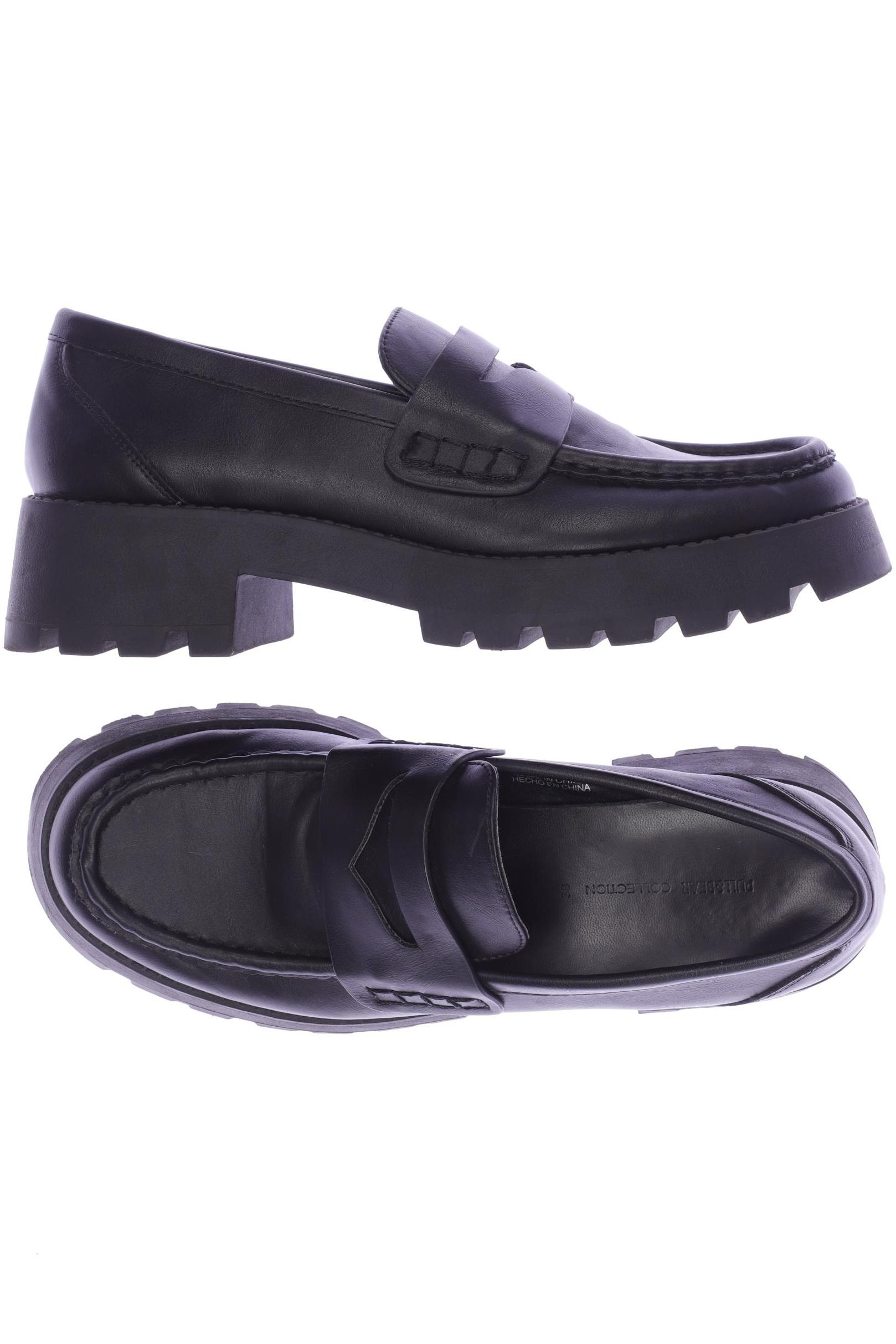 

Pull & Bear Damen Halbschuh, schwarz, Gr. 38