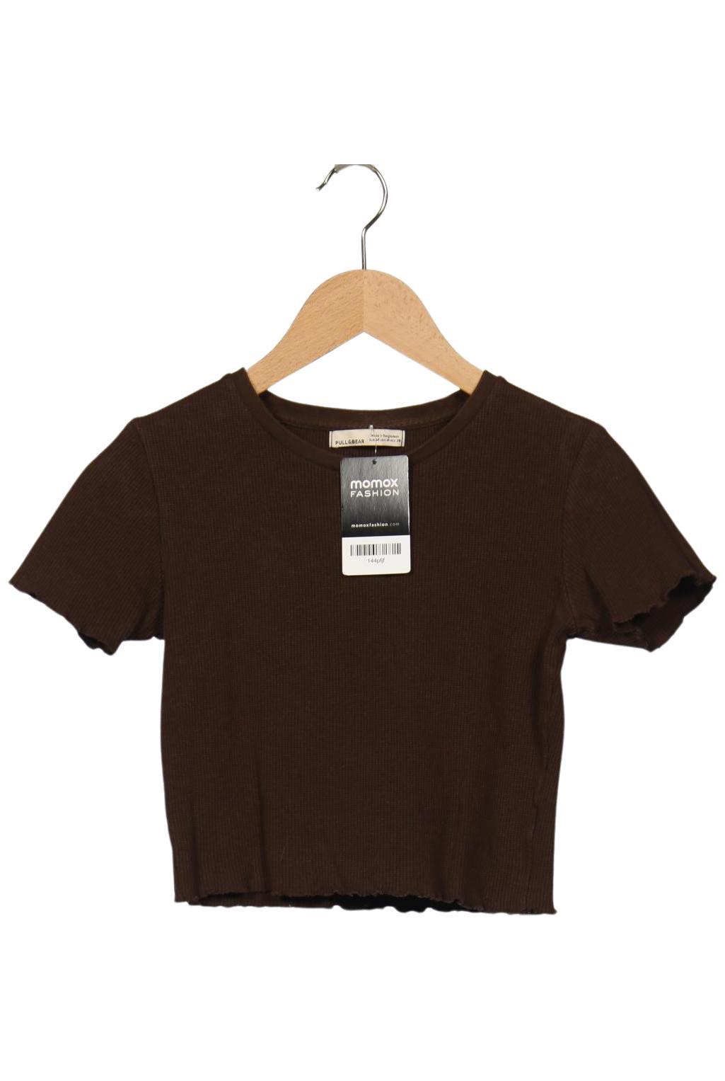 

Pull & Bear Damen T-Shirt, braun, Gr. 38