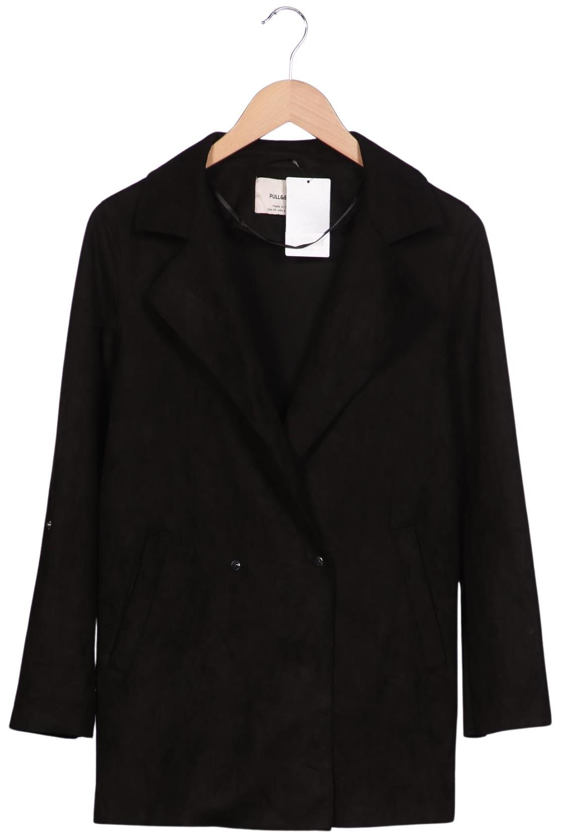 

Pull & Bear Damen Mantel, schwarz, Gr. 34