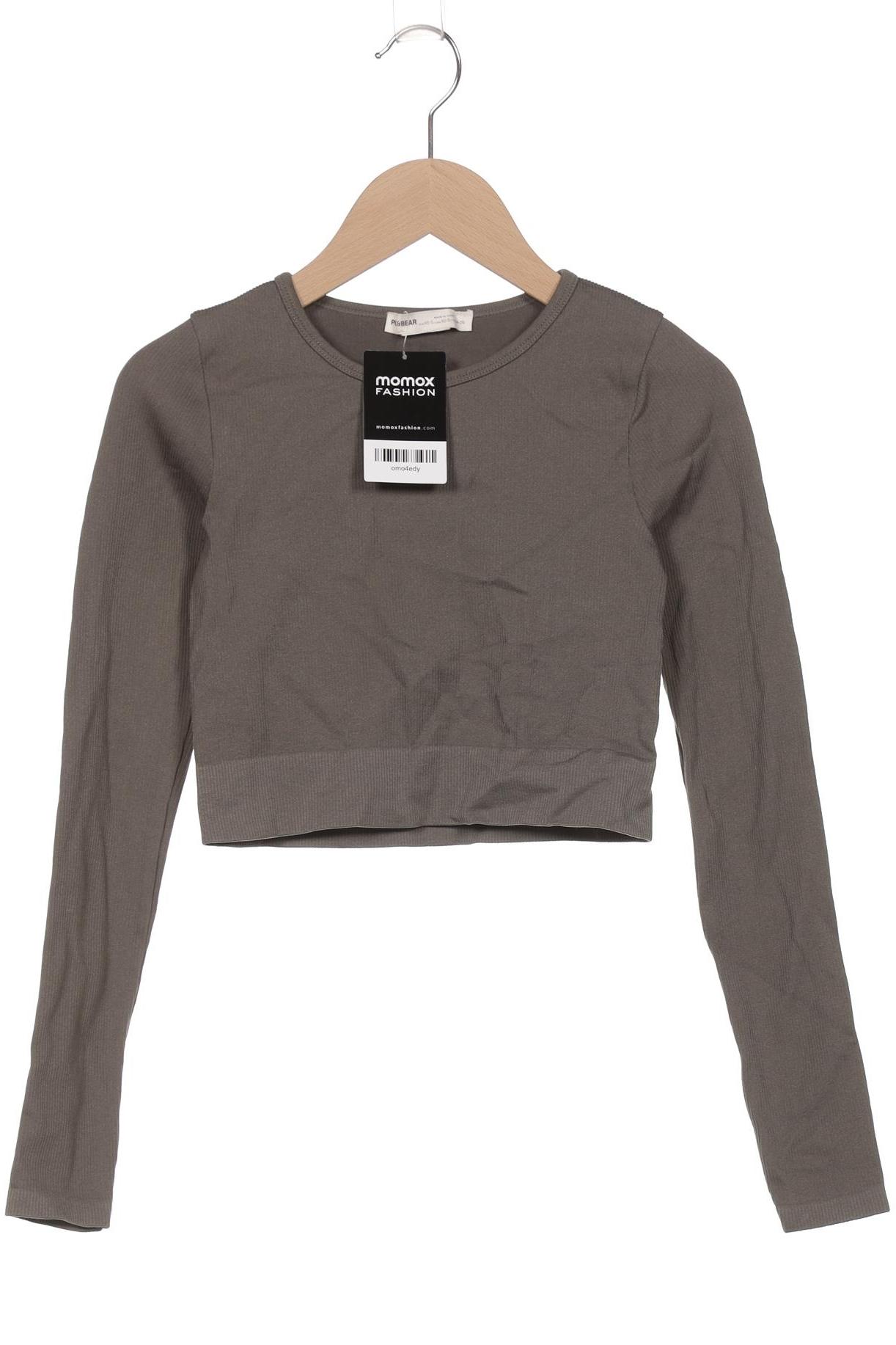 

Pull & Bear Damen Langarmshirt, grün, Gr. 34