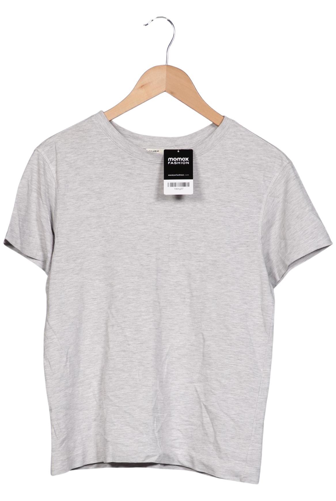 

Pull & Bear Damen T-Shirt, grau, Gr. 34