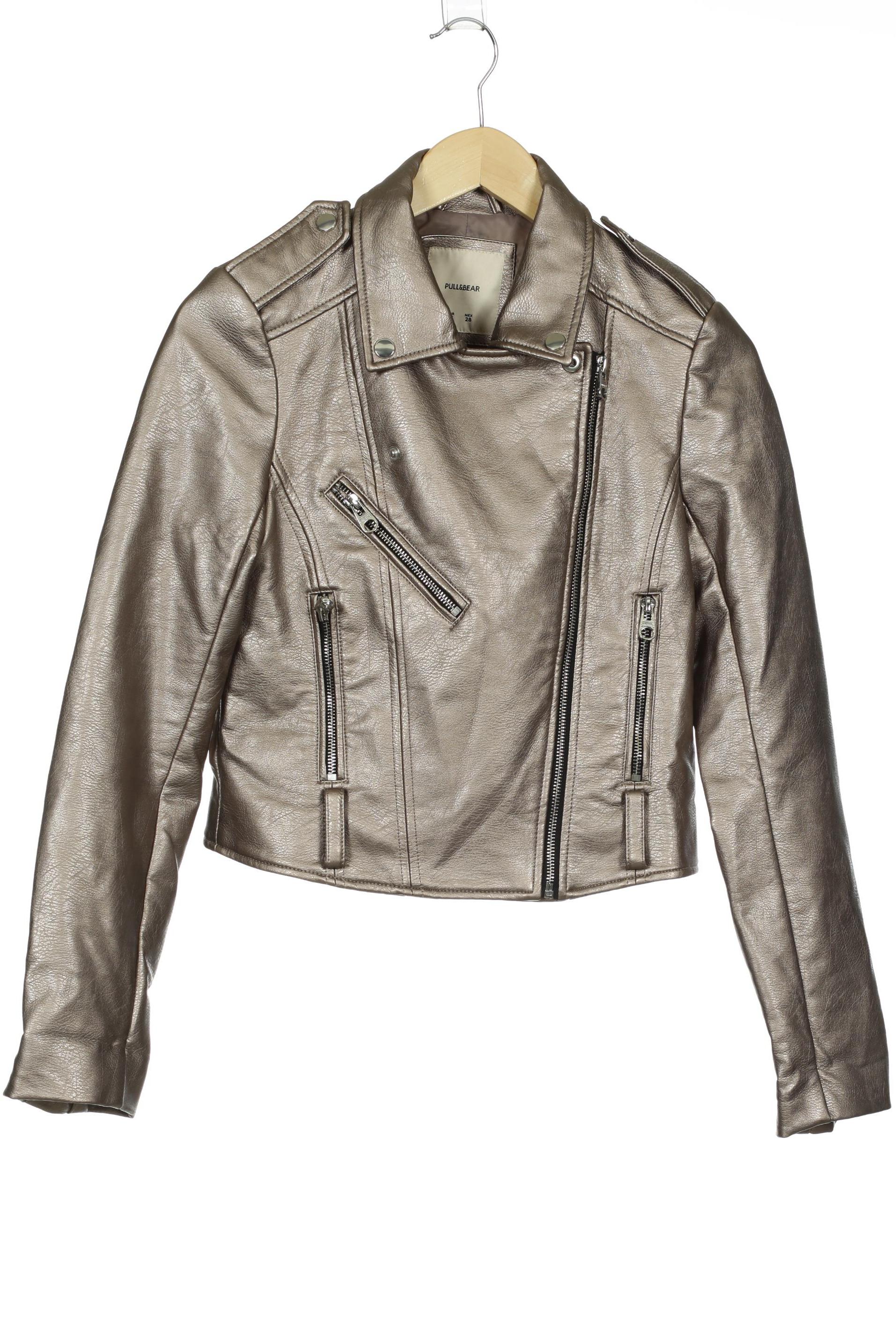 

Pull & Bear Damen Jacke, silber, Gr. 38