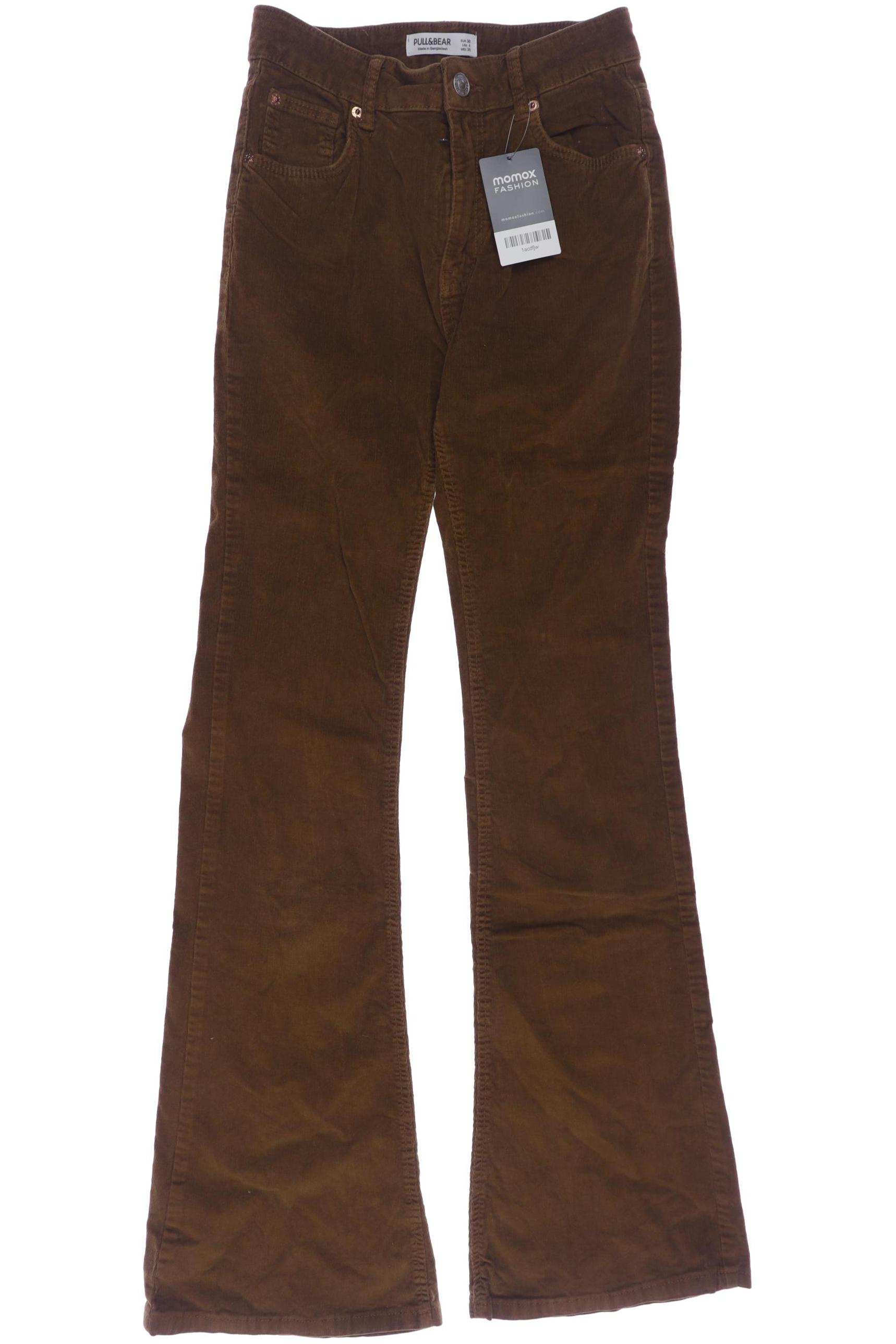

Pull & Bear Damen Stoffhose, braun, Gr. 36