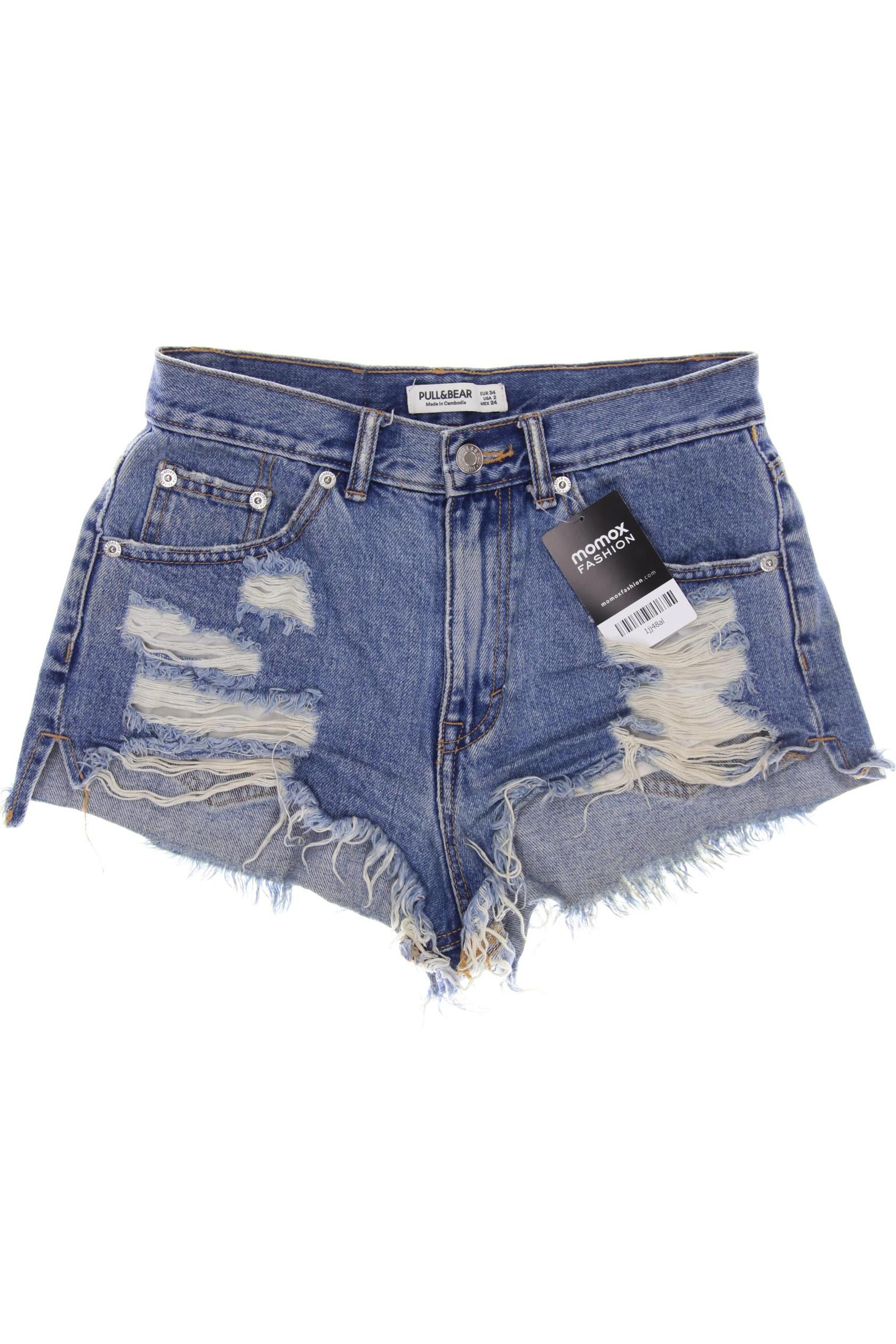 

Pull & Bear Damen Shorts, blau, Gr. 34