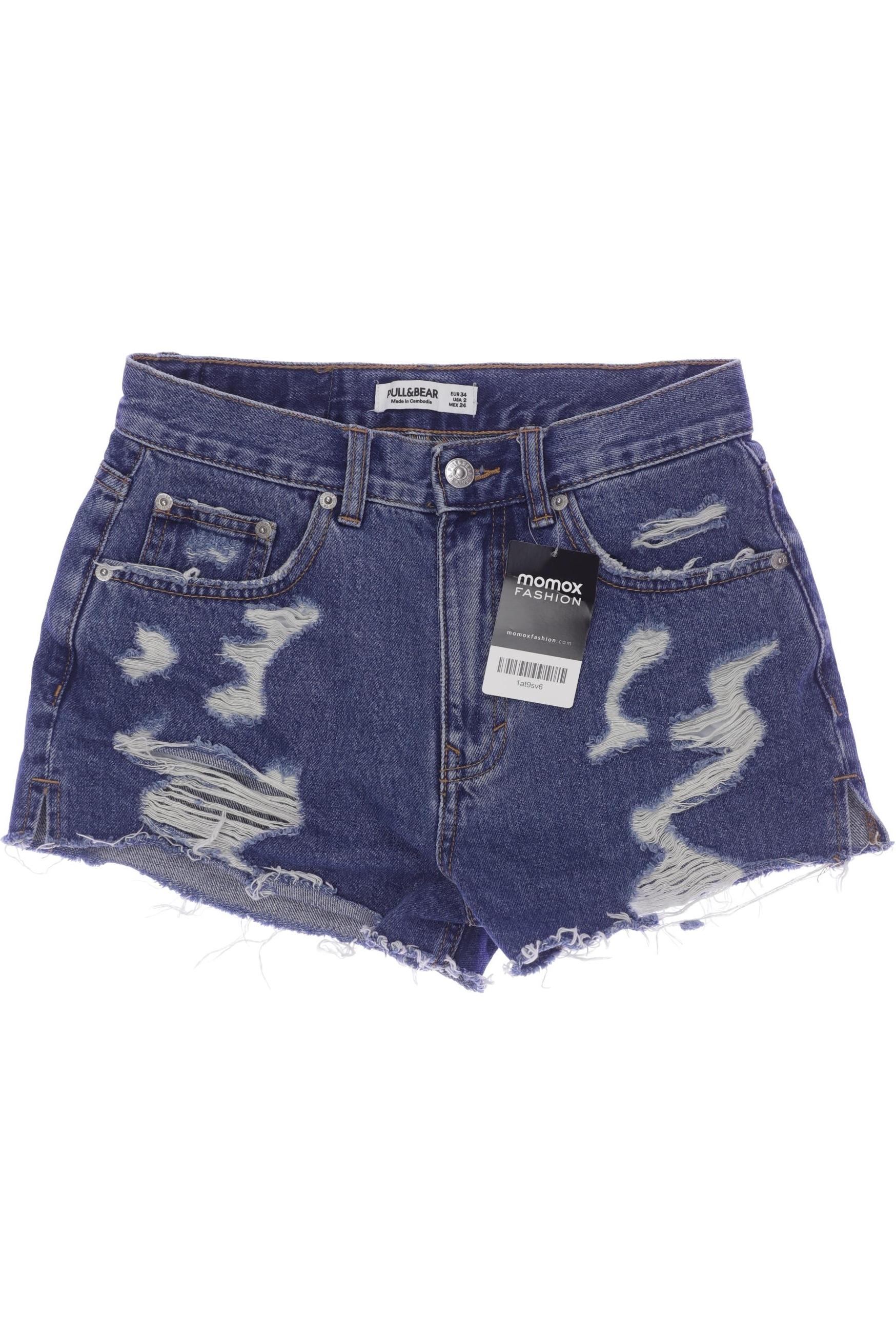 

Pull & Bear Damen Shorts, blau, Gr. 34