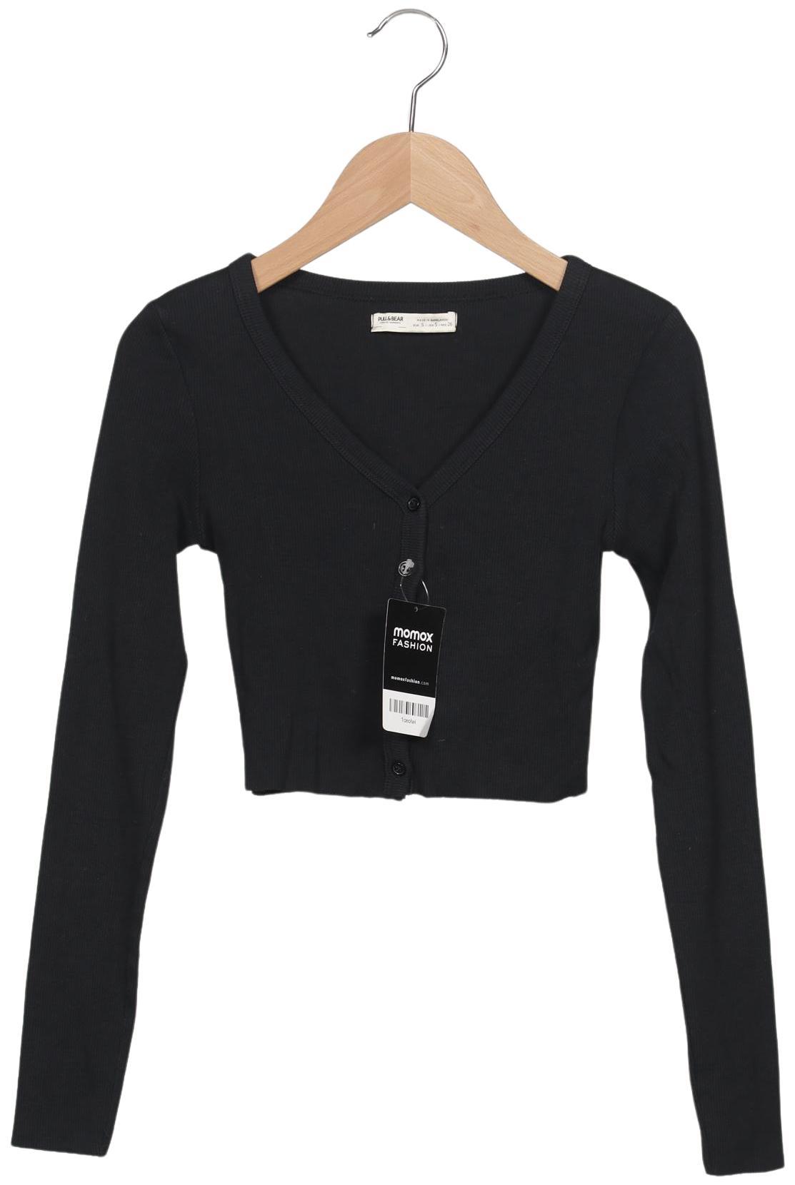 

Pull & Bear Damen Strickjacke, schwarz, Gr. 36