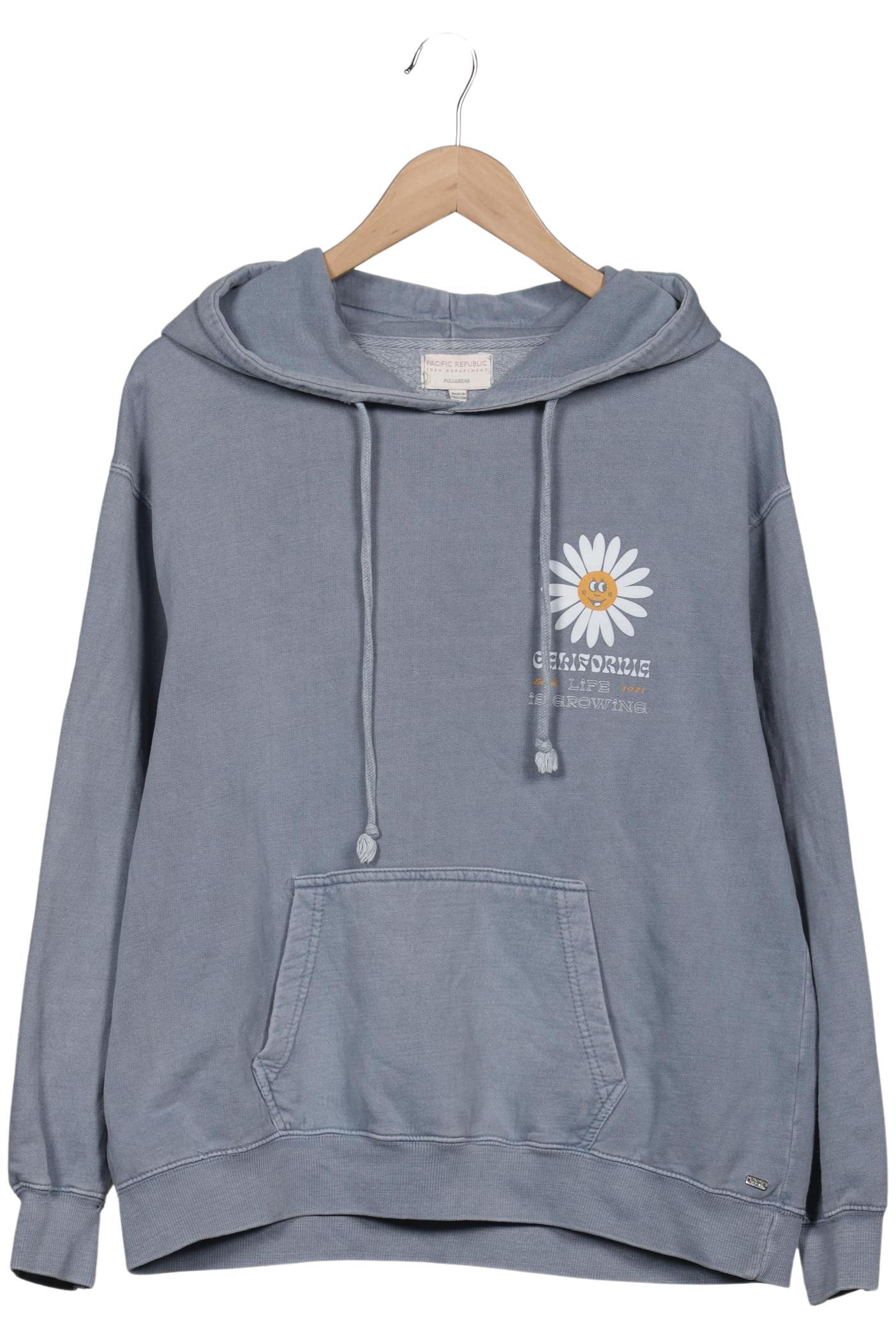 

Pull & Bear Damen Kapuzenpullover, hellblau, Gr. 38