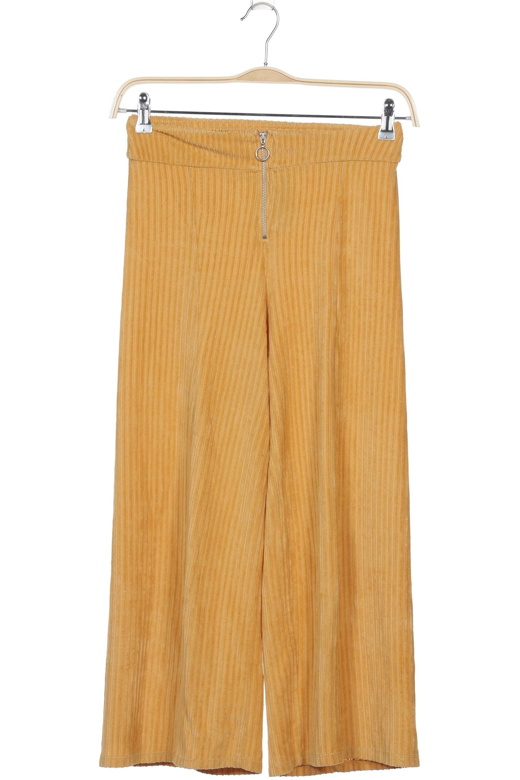 

Pull & Bear Damen Stoffhose, gelb, Gr. 0