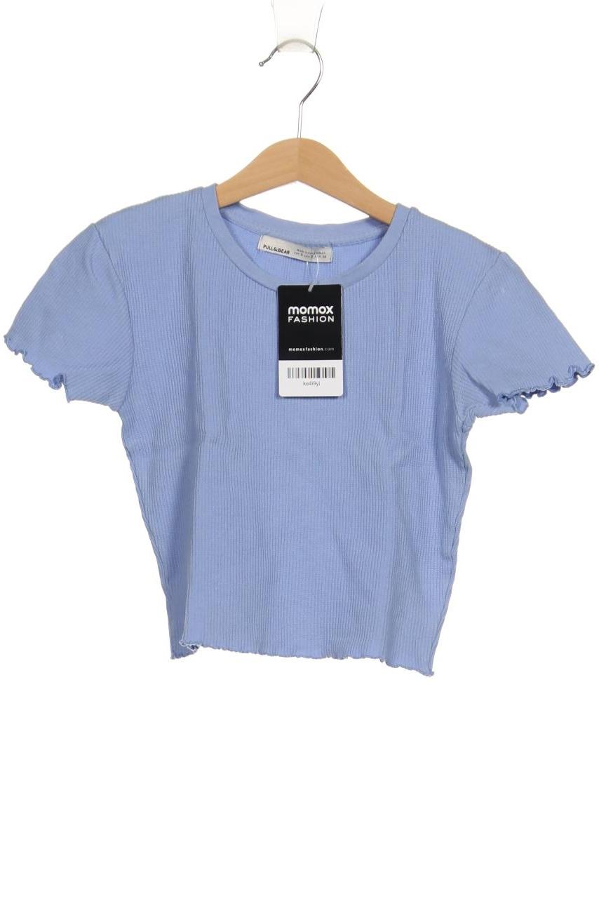 

Pull & Bear Damen T-Shirt, blau, Gr. 36