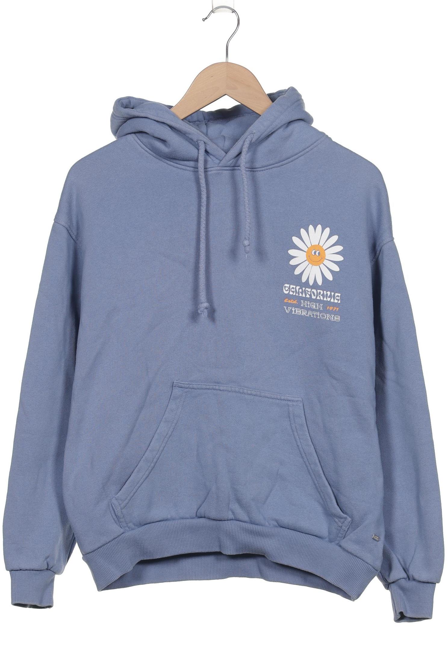 

Pull & Bear Damen Kapuzenpullover, blau, Gr. 36