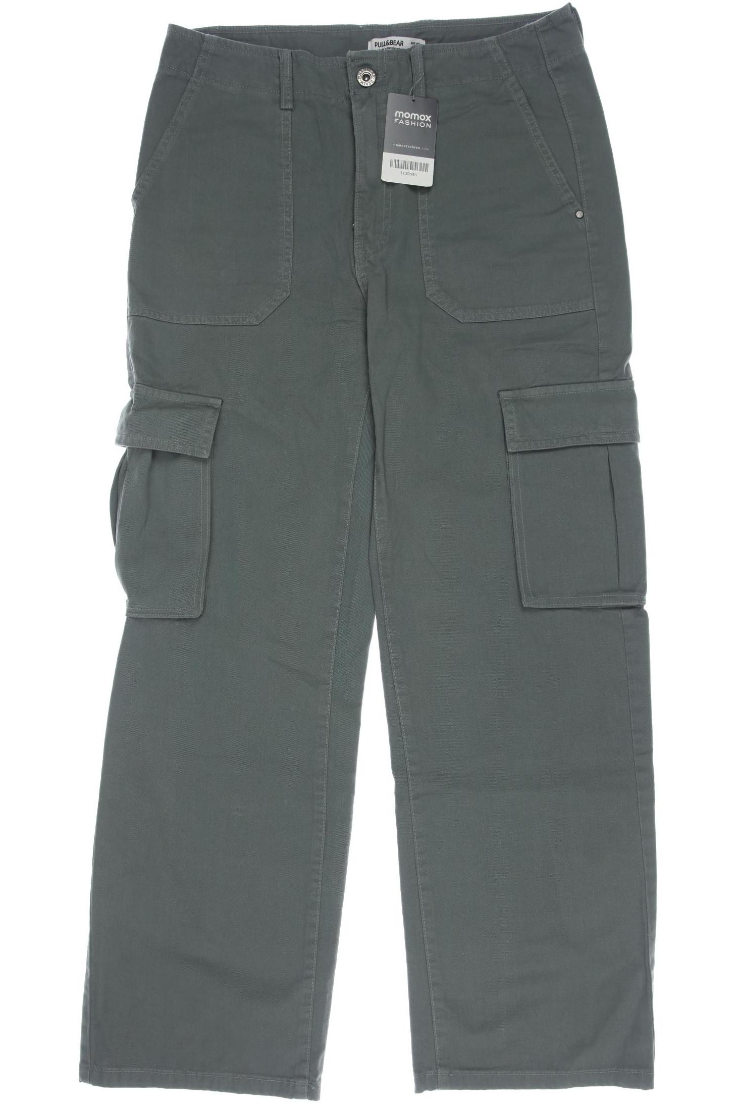 

Pull & Bear Damen Stoffhose, grün, Gr. 40