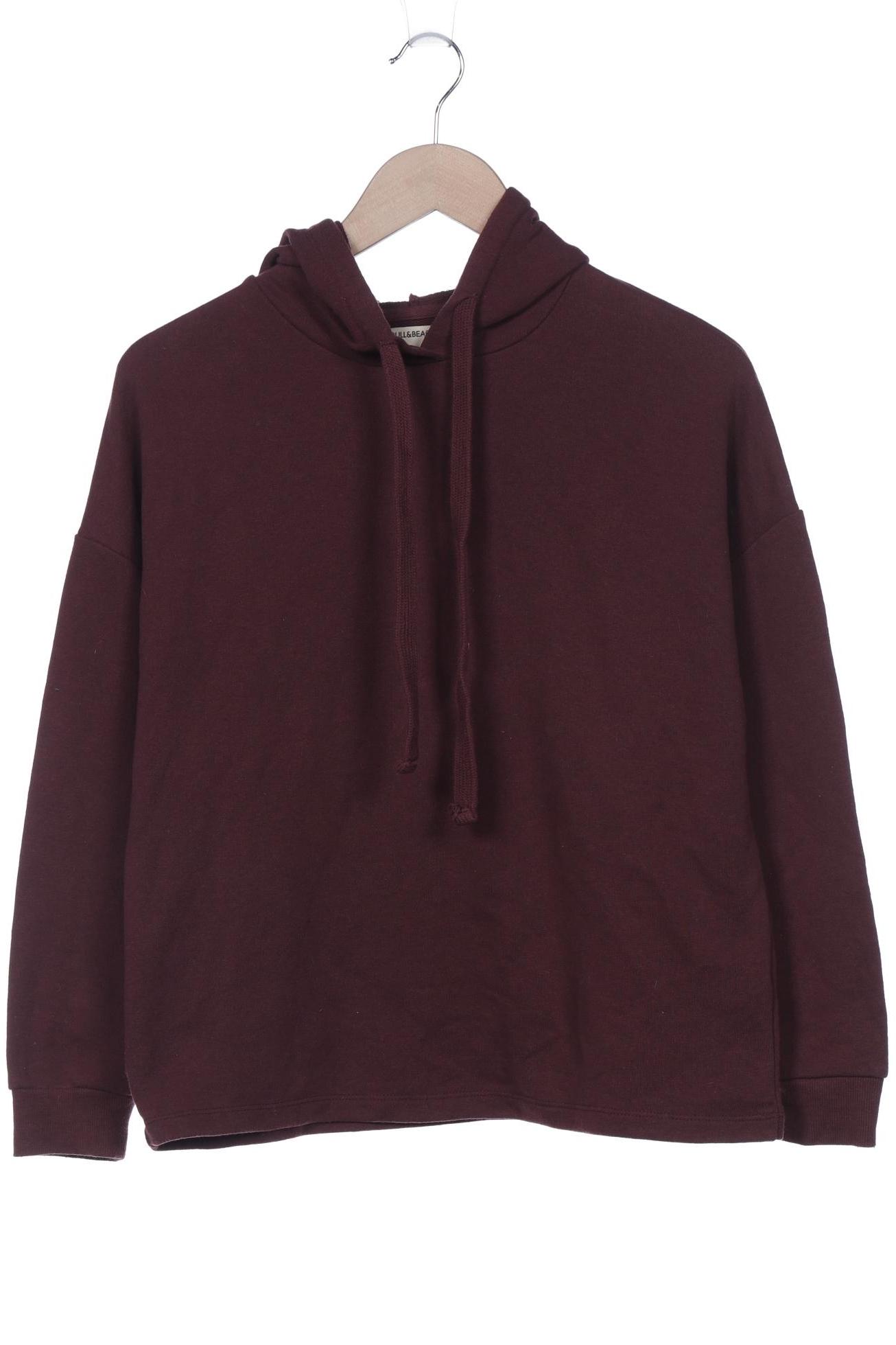

Pull & Bear Damen Kapuzenpullover, bordeaux, Gr. 34