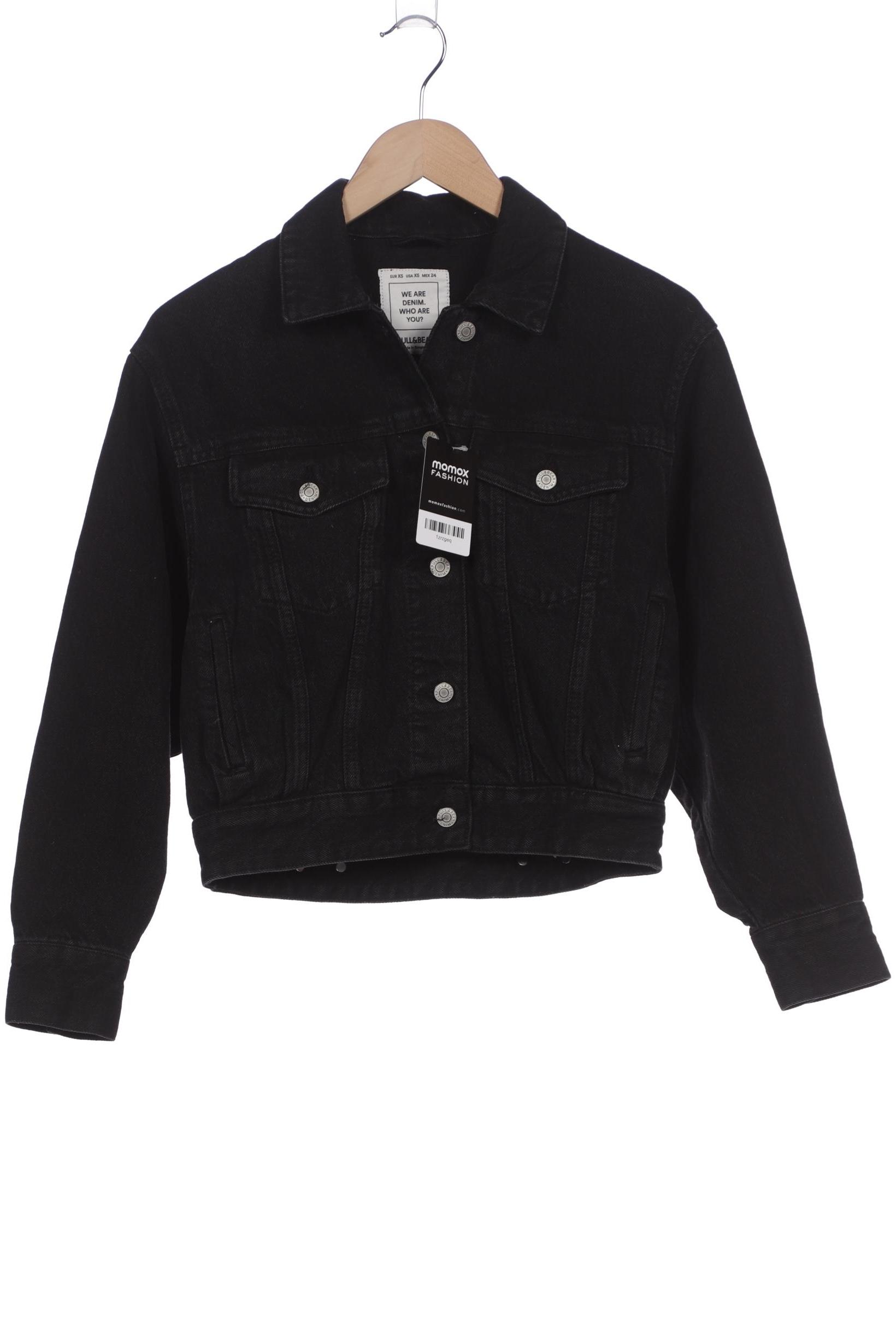 

Pull & Bear Damen Jacke, schwarz, Gr. 34