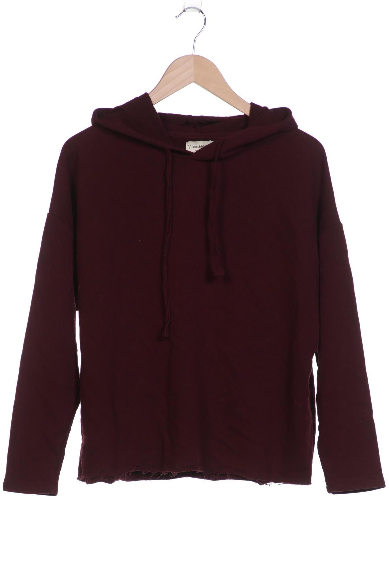 

Pull & Bear Damen Kapuzenpullover, bordeaux, Gr. 36