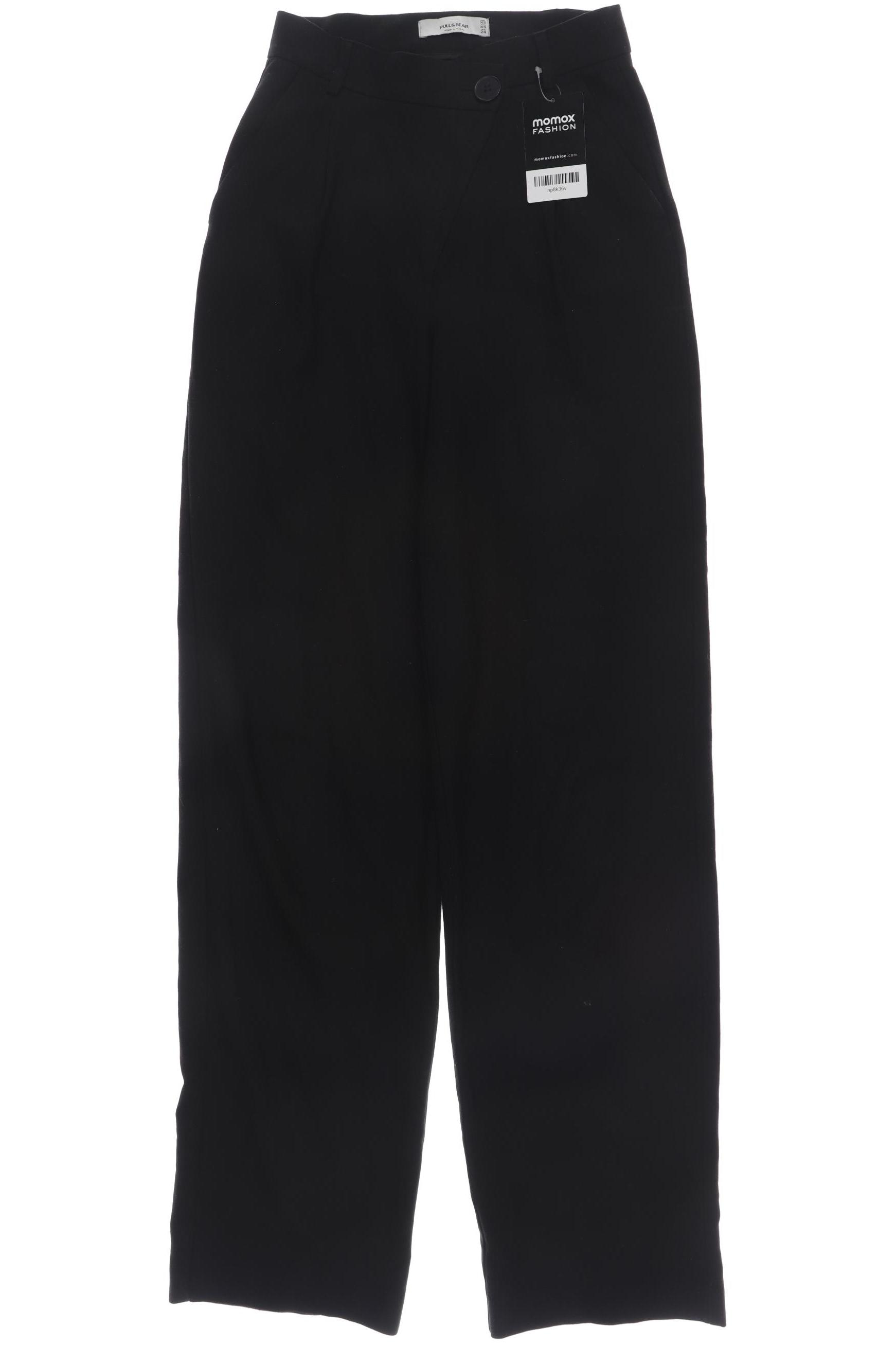 

Pull & Bear Damen Stoffhose, schwarz, Gr. 0
