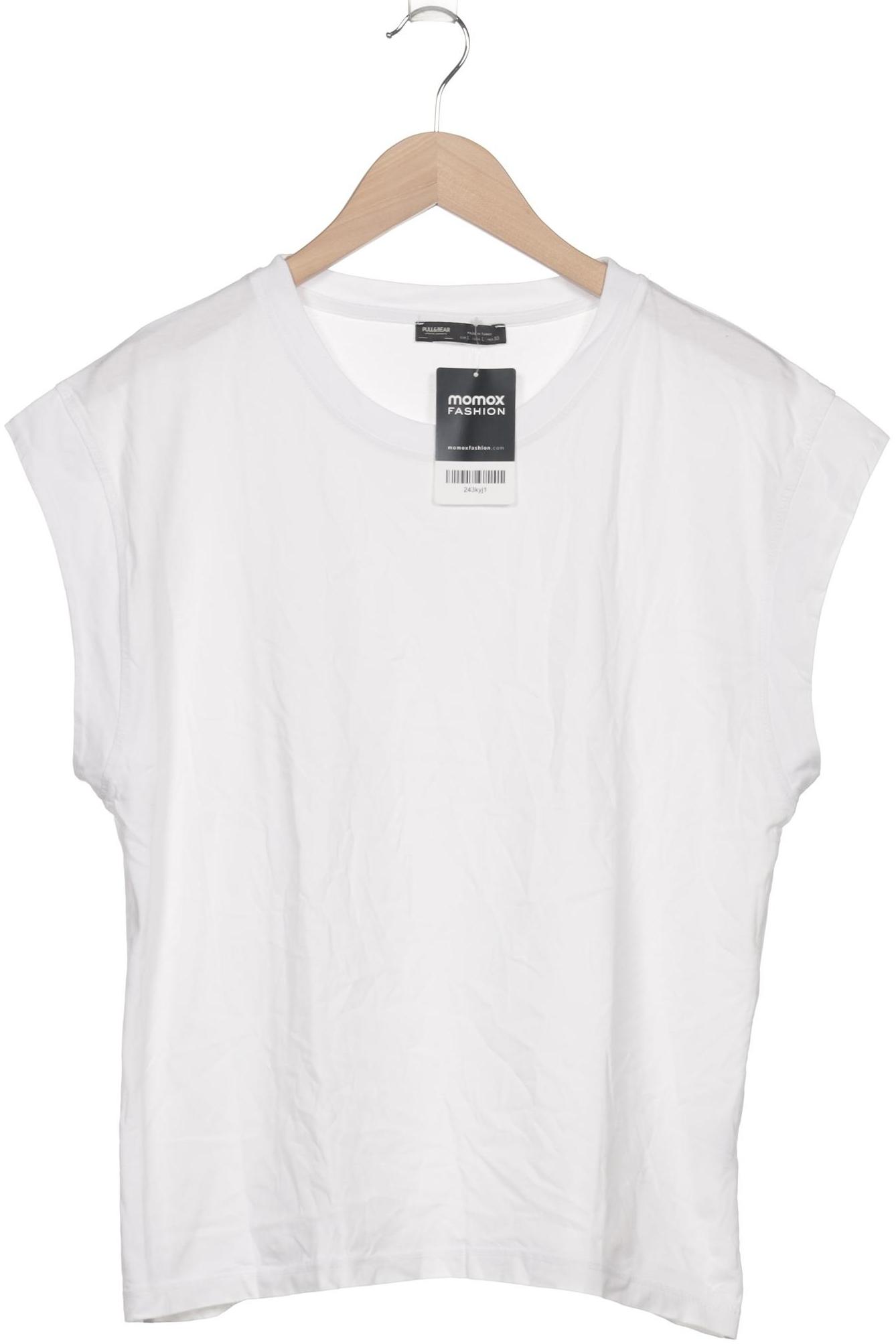 

Pull & Bear Damen T-Shirt, weiß, Gr. 42