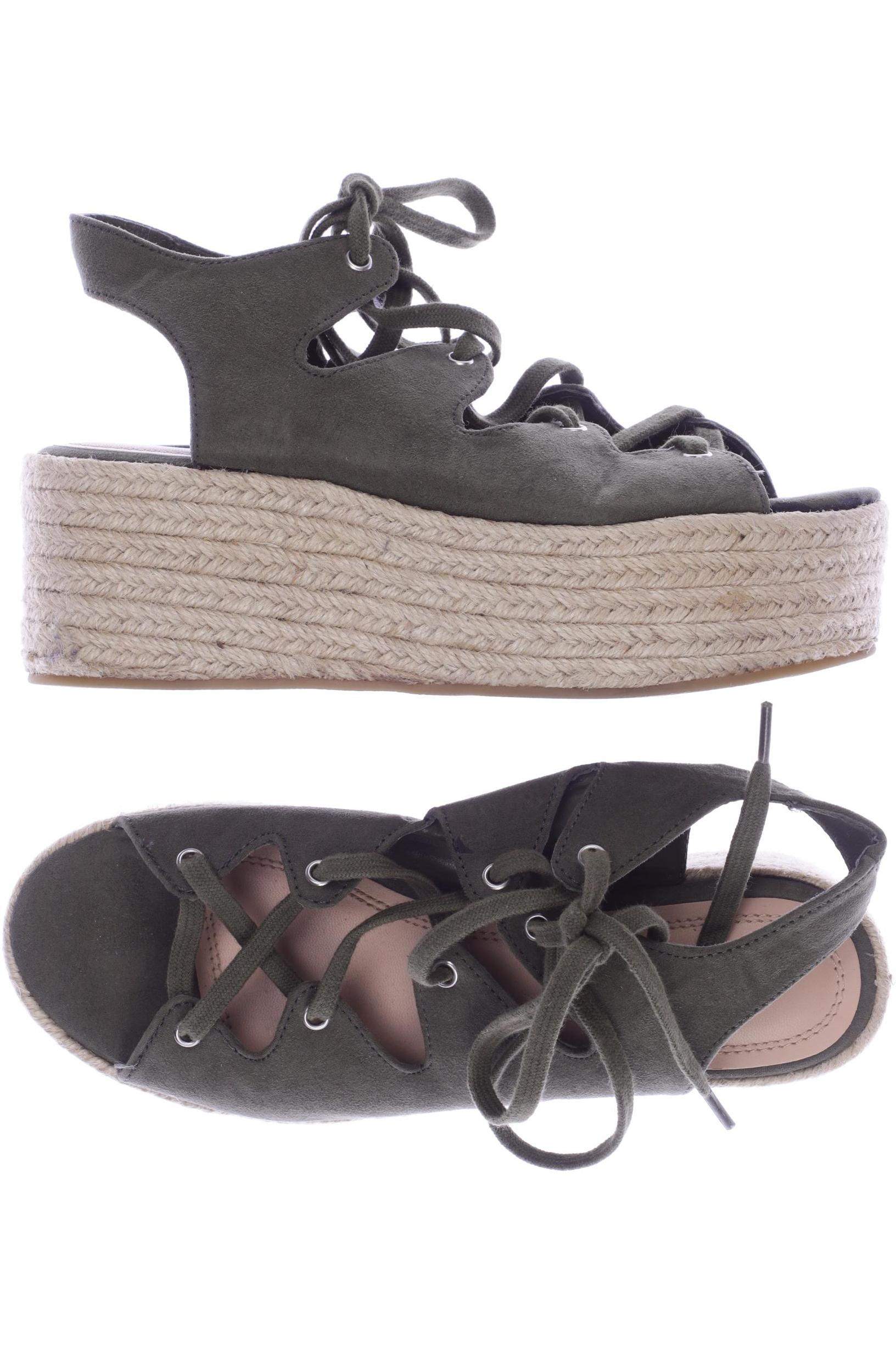 

Pull & Bear Damen Sandale, grün, Gr. 36