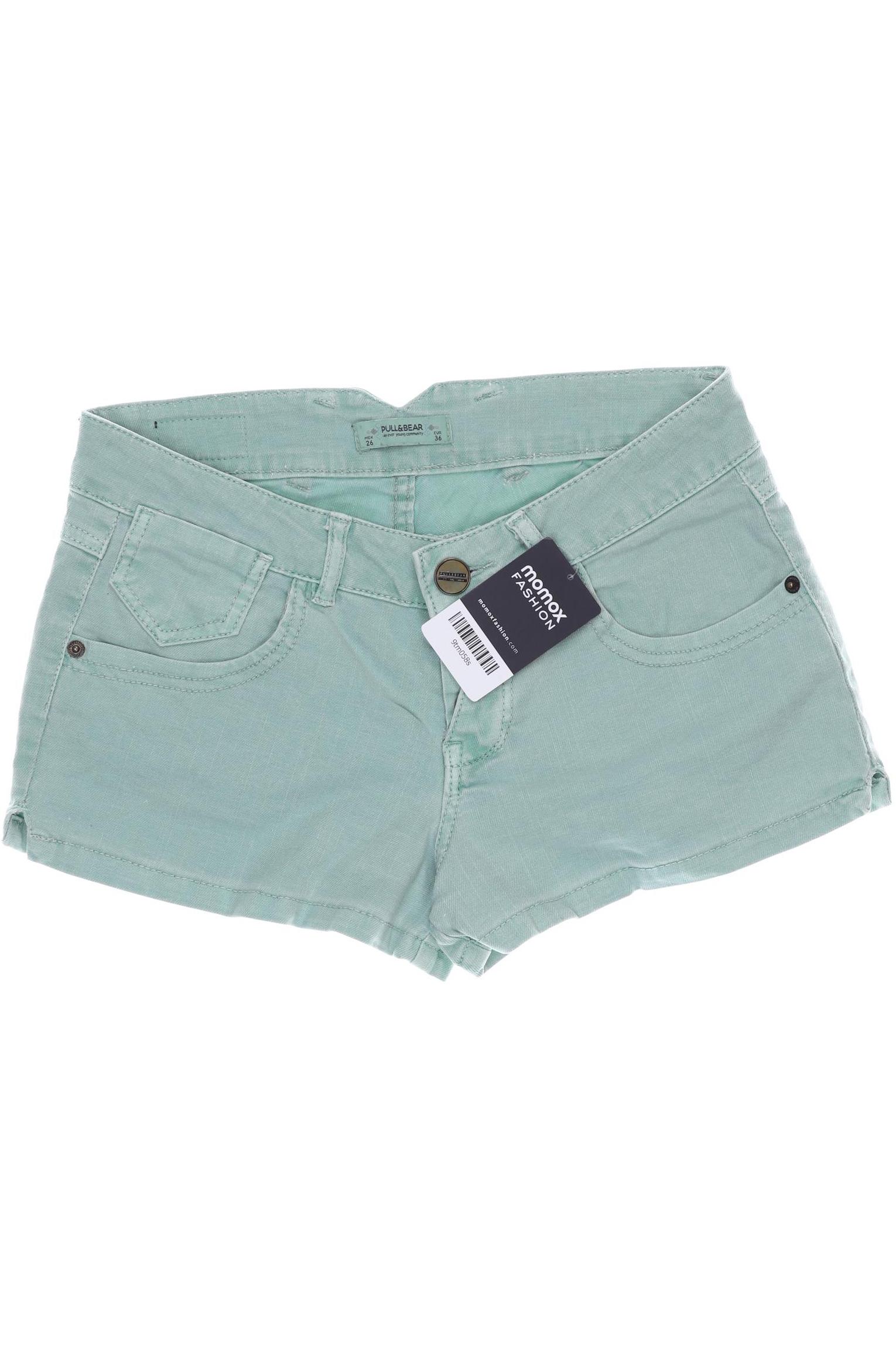 

Pull & Bear Damen Shorts, hellgrün, Gr. 36