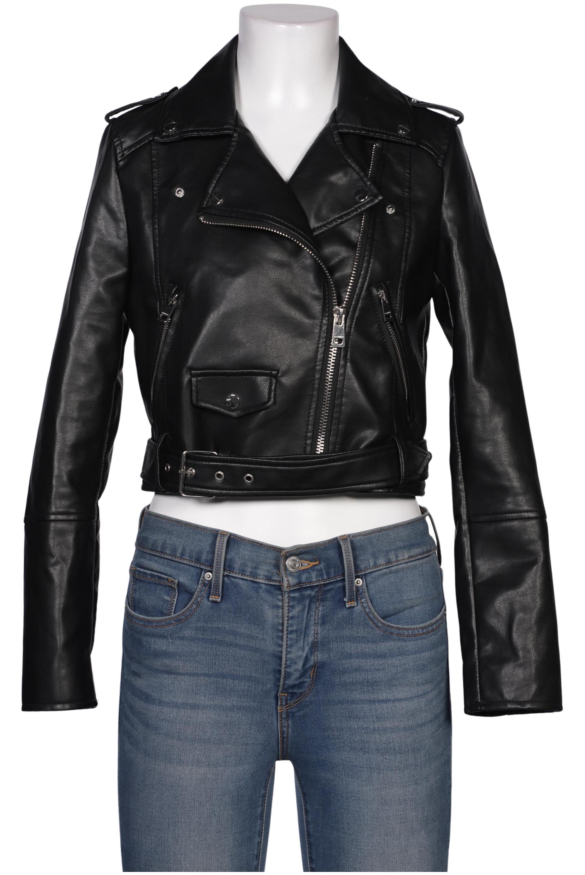 

Pull & Bear Damen Jacke, schwarz, Gr. 38