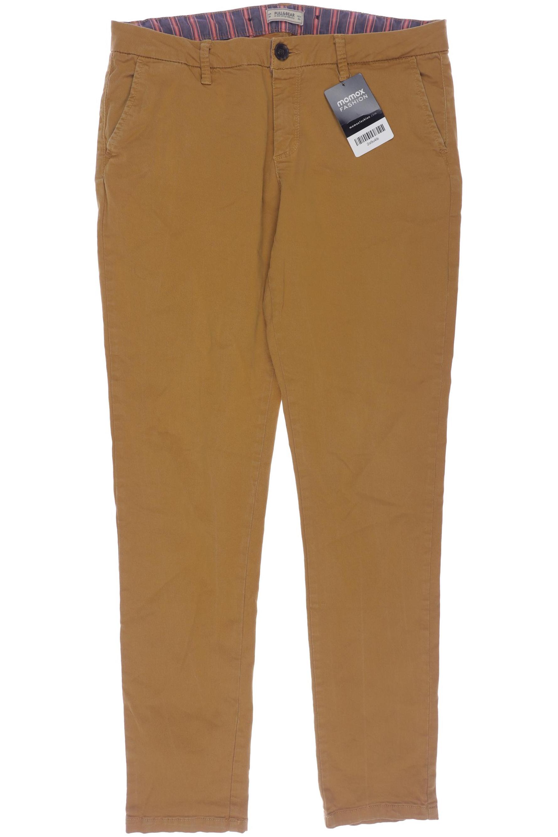 

Pull & Bear Damen Stoffhose, gelb, Gr. 40