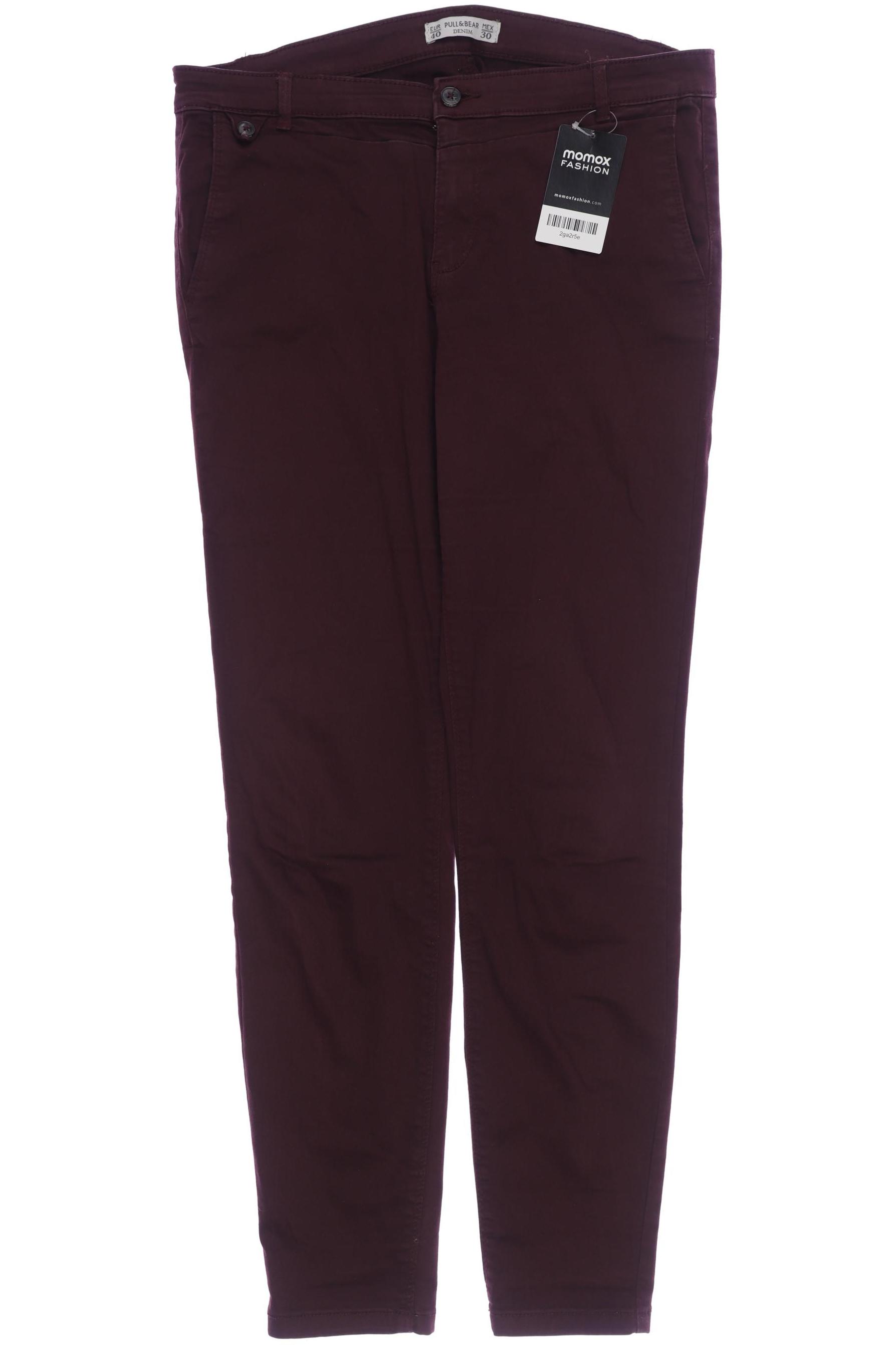 

Pull & Bear Damen Stoffhose, bordeaux, Gr. 40