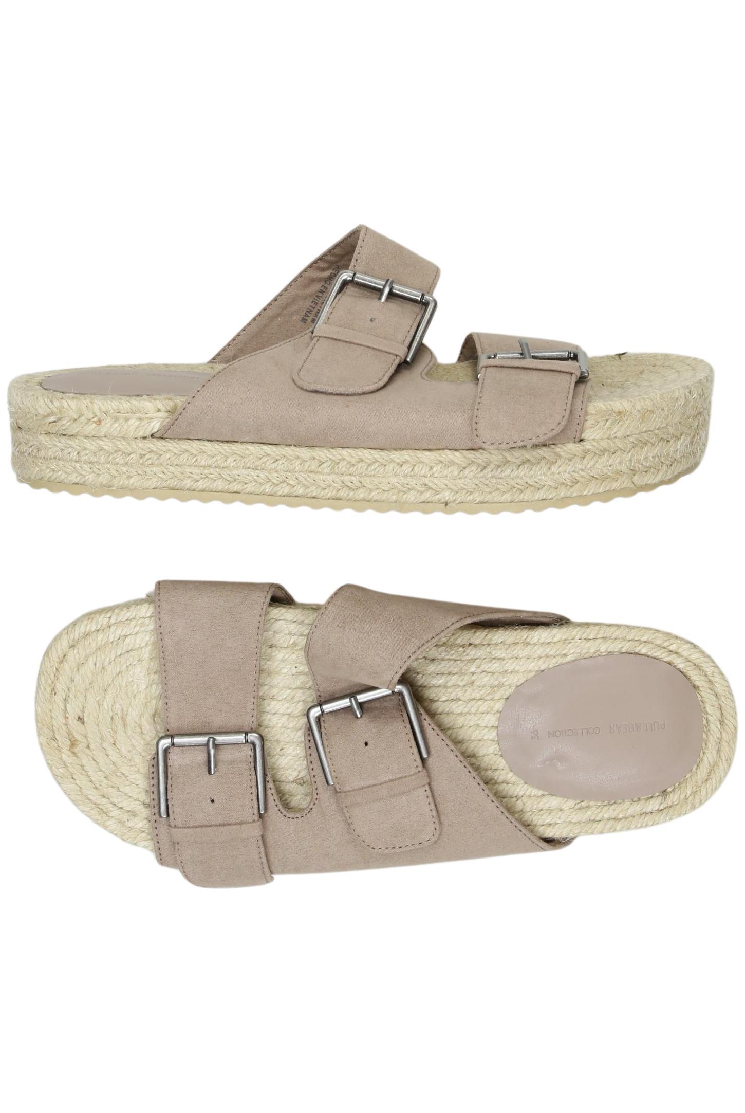 

Pull & Bear Damen Sandale, beige, Gr. 36