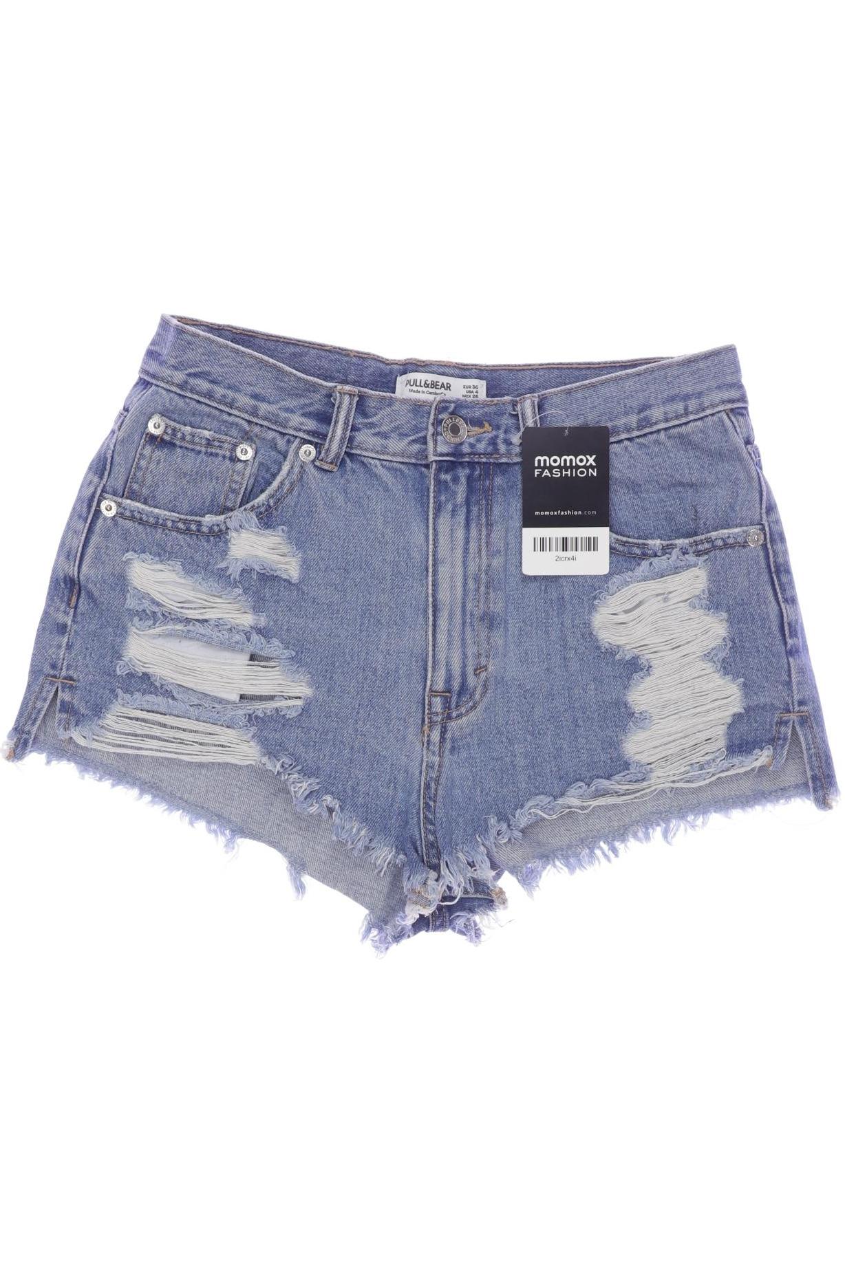 

Pull & Bear Damen Shorts, blau, Gr. 36
