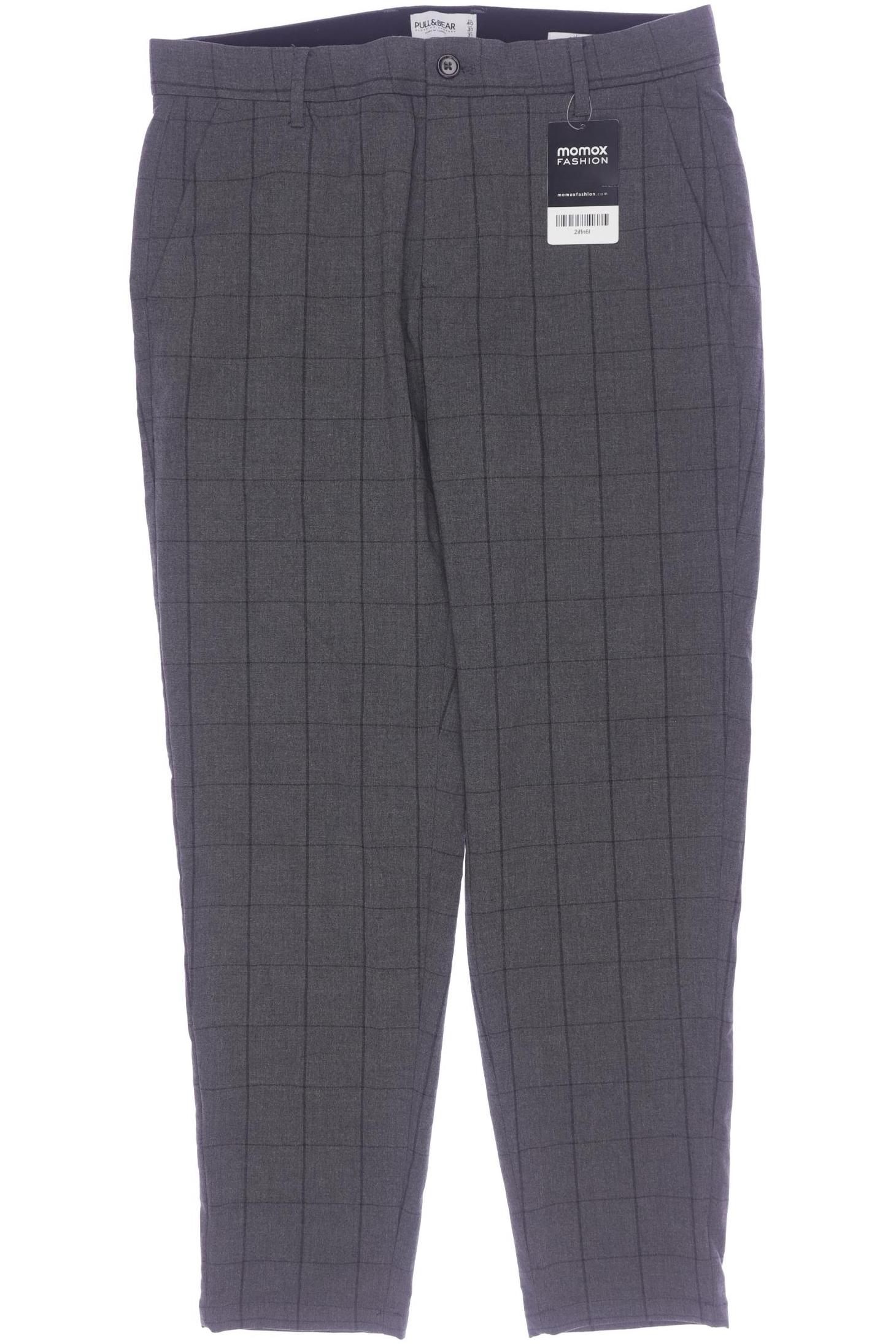 

Pull & Bear Damen Stoffhose, grau, Gr. 40