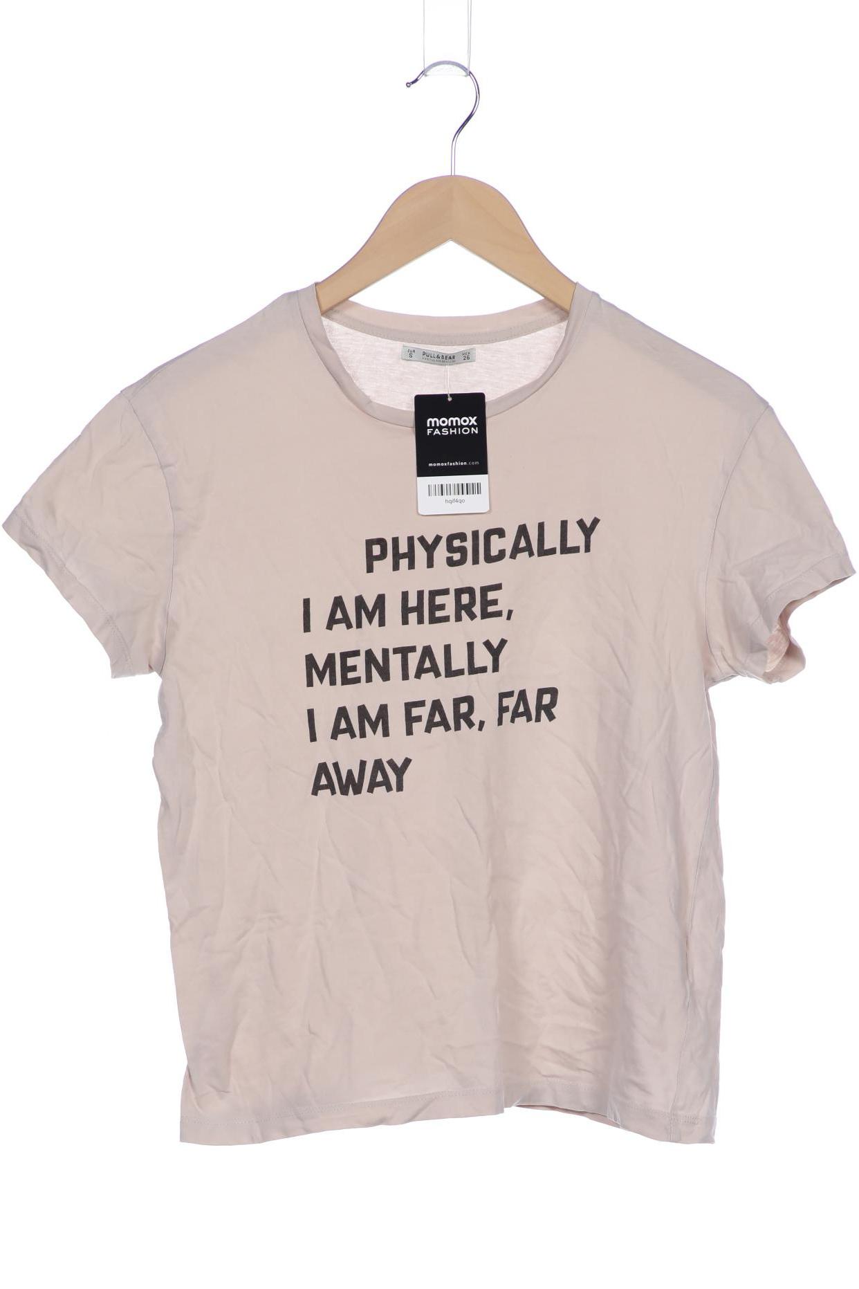 

Pull & Bear Damen T-Shirt, beige, Gr. 36
