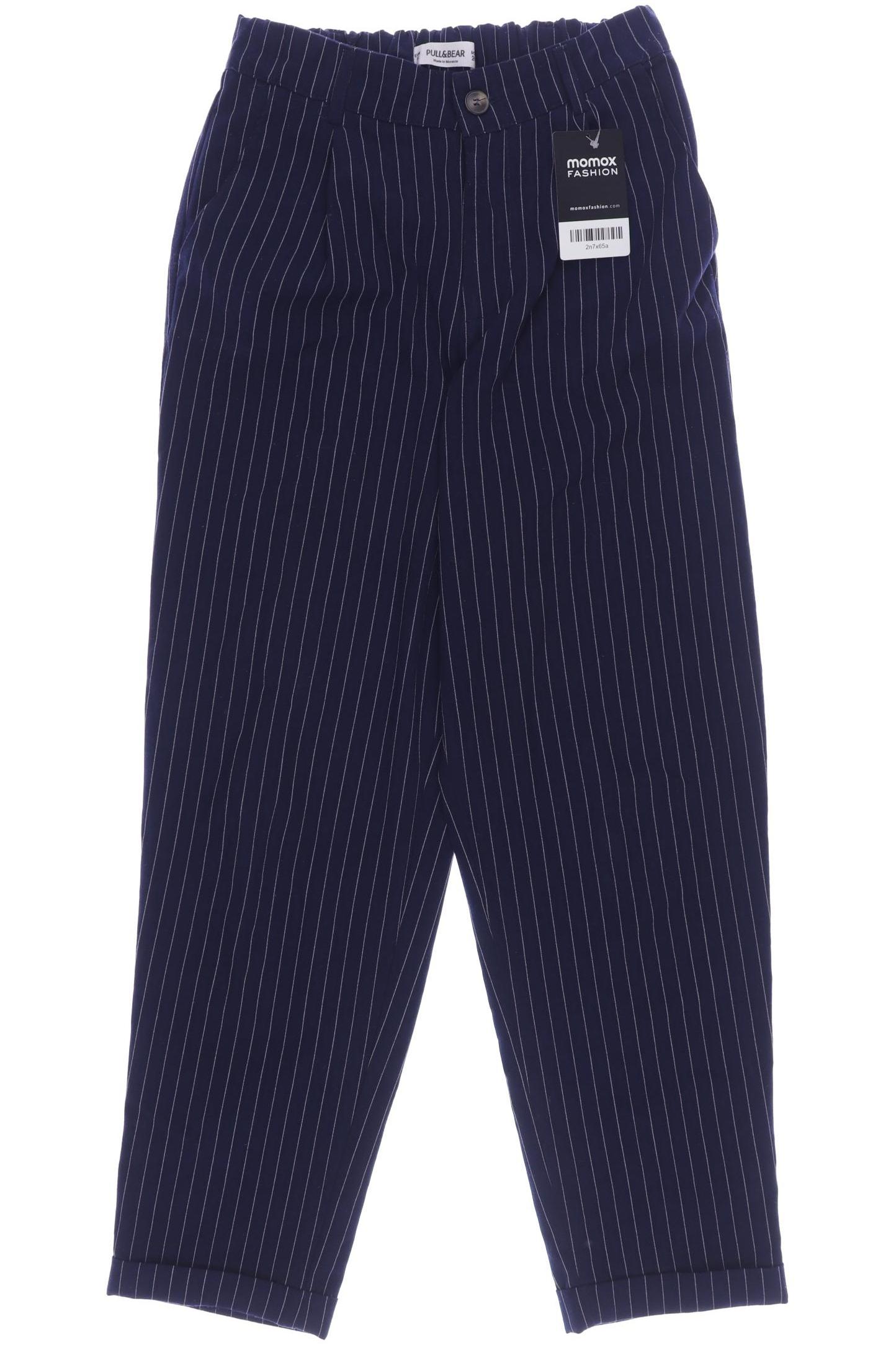 

Pull & Bear Damen Stoffhose, marineblau, Gr. 26