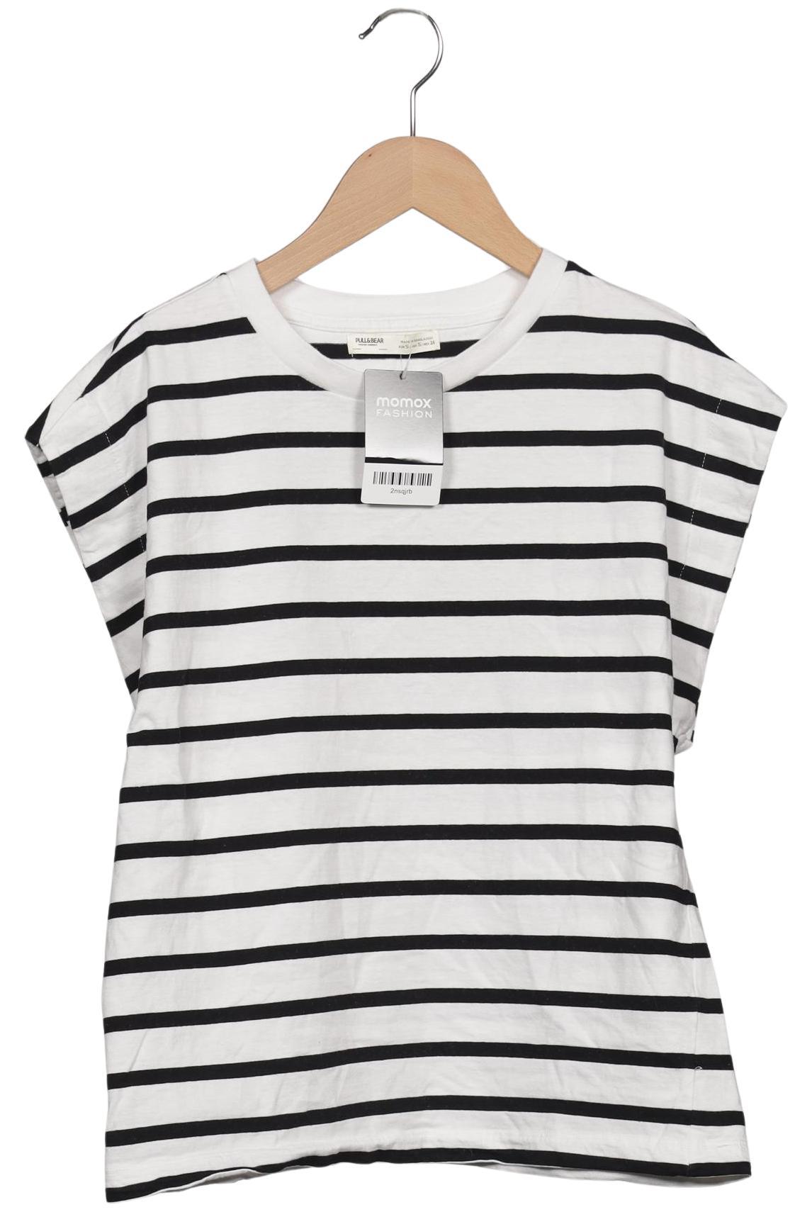 

Pull & Bear Damen T-Shirt, weiß, Gr. 36